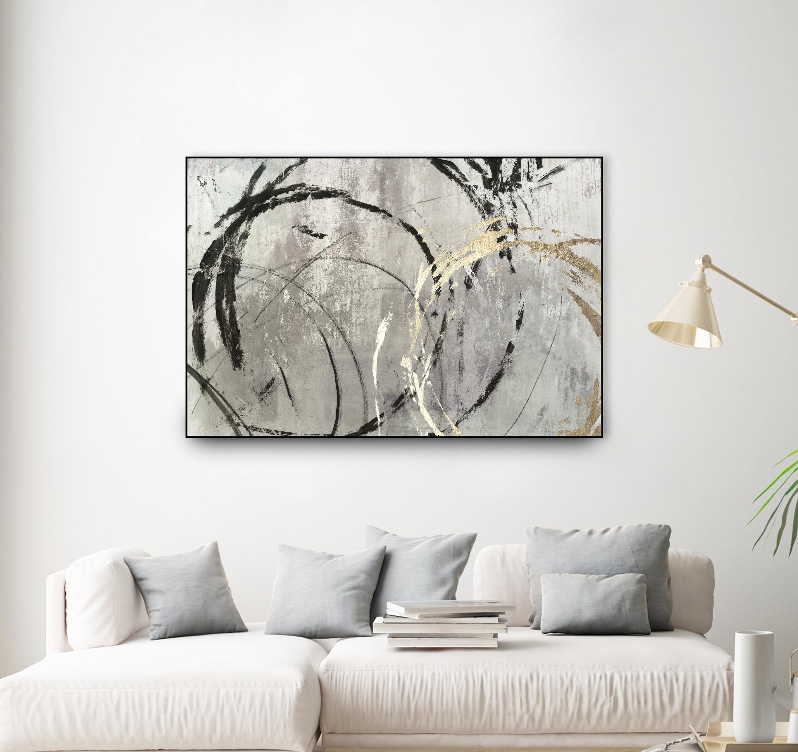 Grey Abstract I by PI Studio on GIANT ART - black abstract