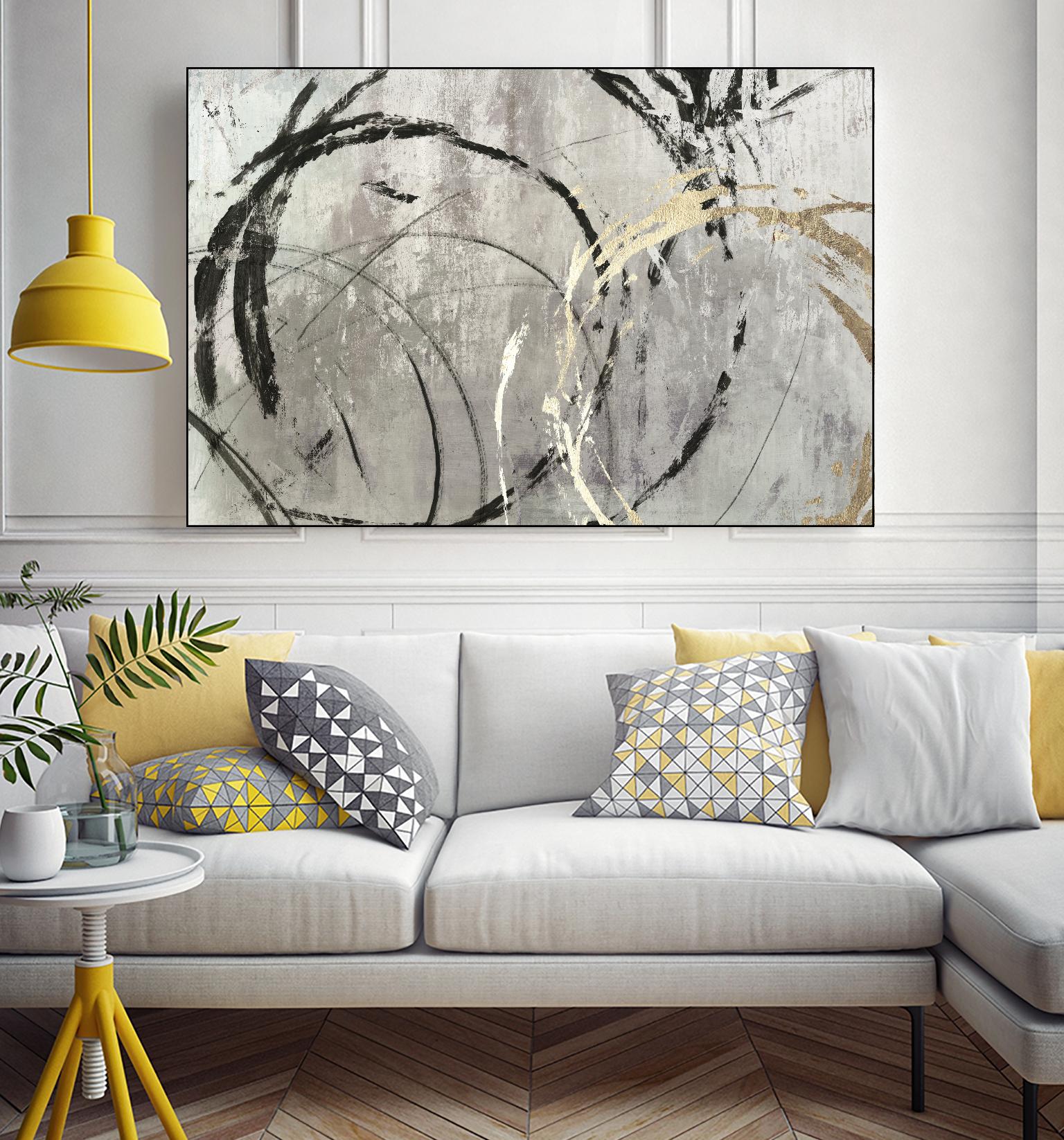Grey Abstract I by PI Studio on GIANT ART - black abstract