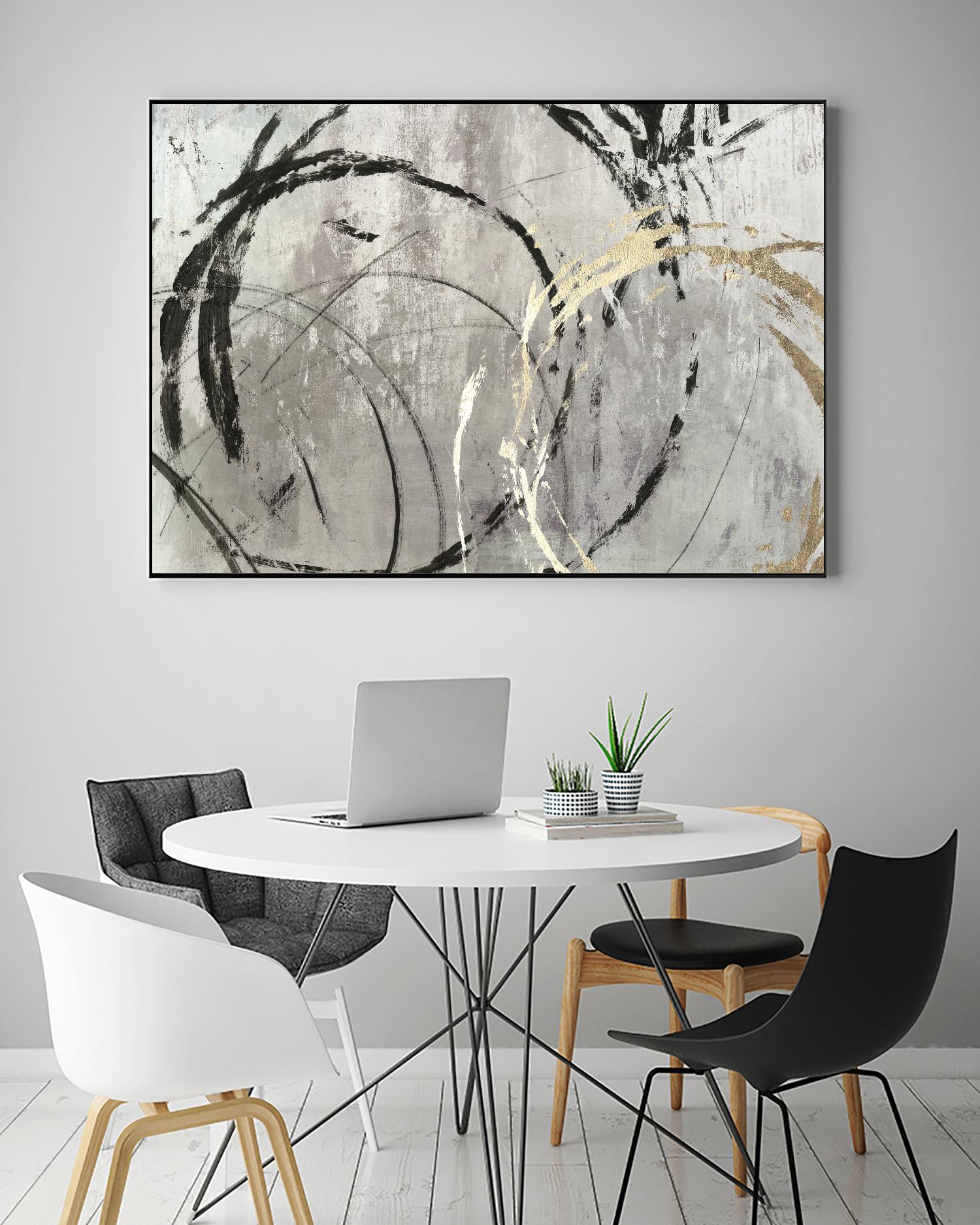 Grey Abstract I by PI Studio on GIANT ART - black abstract