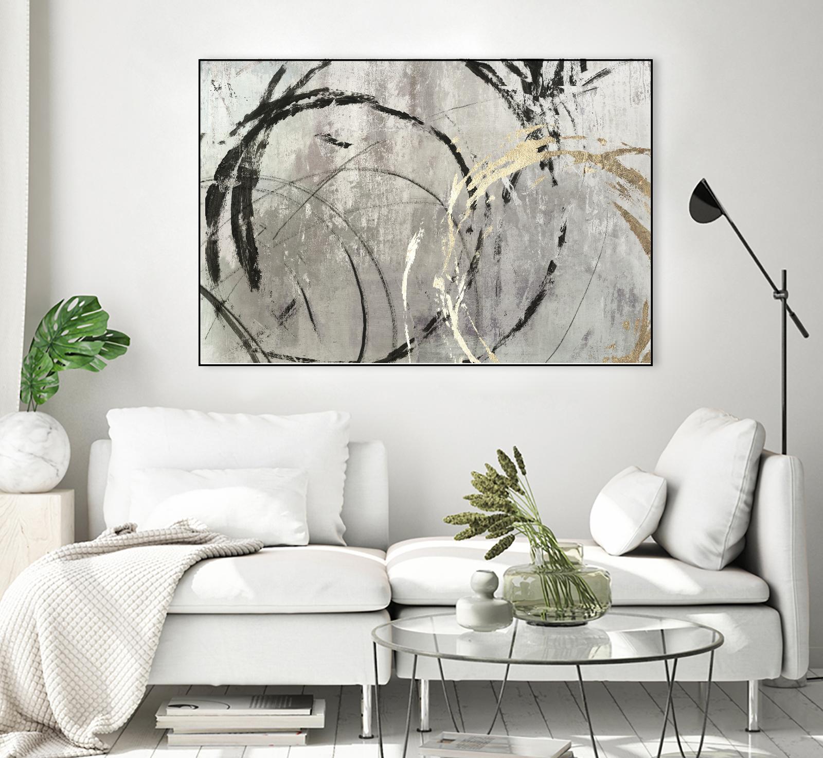 Grey Abstract I by PI Studio on GIANT ART - black abstract
