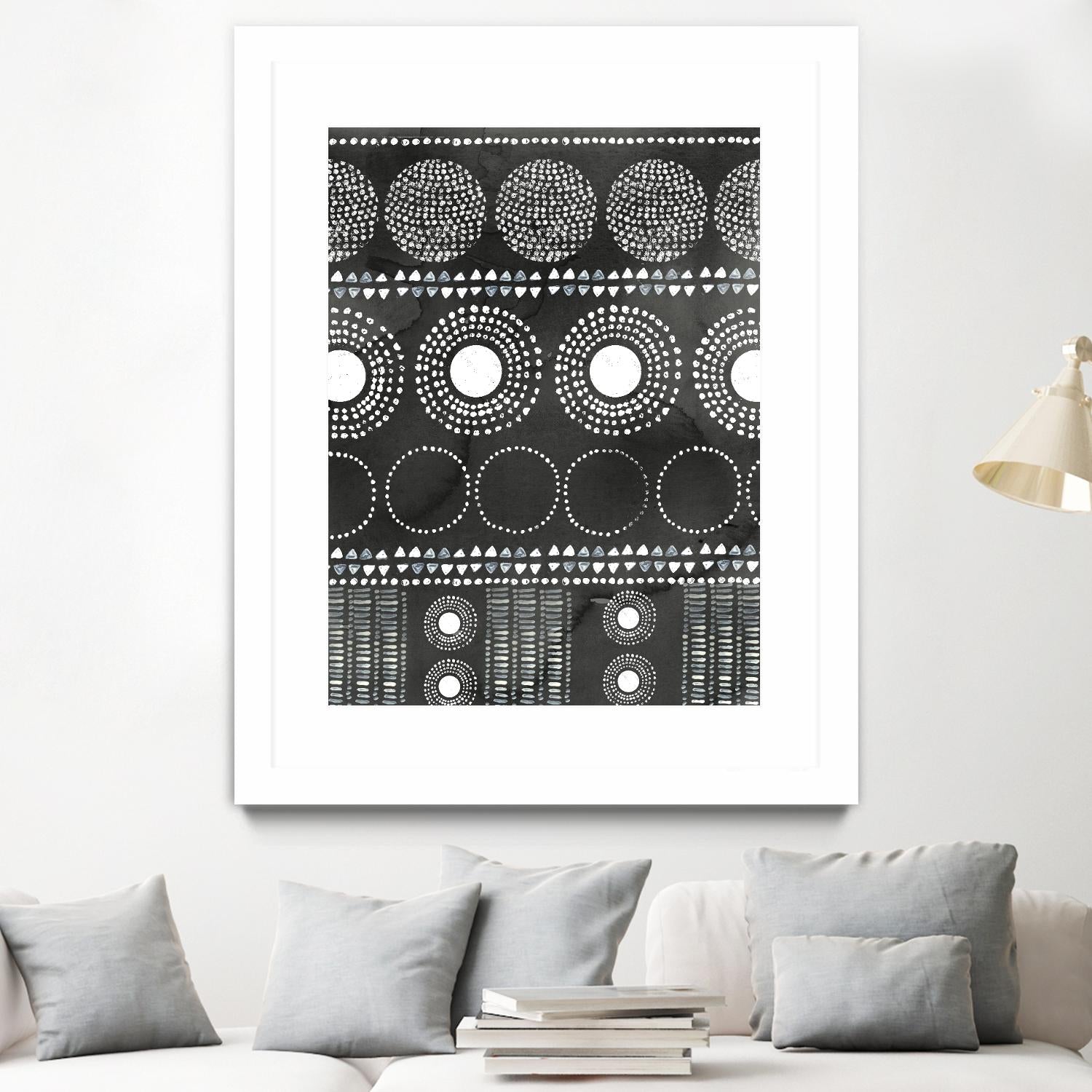 African I Black Version by PI Studio on GIANT ART - white abstract