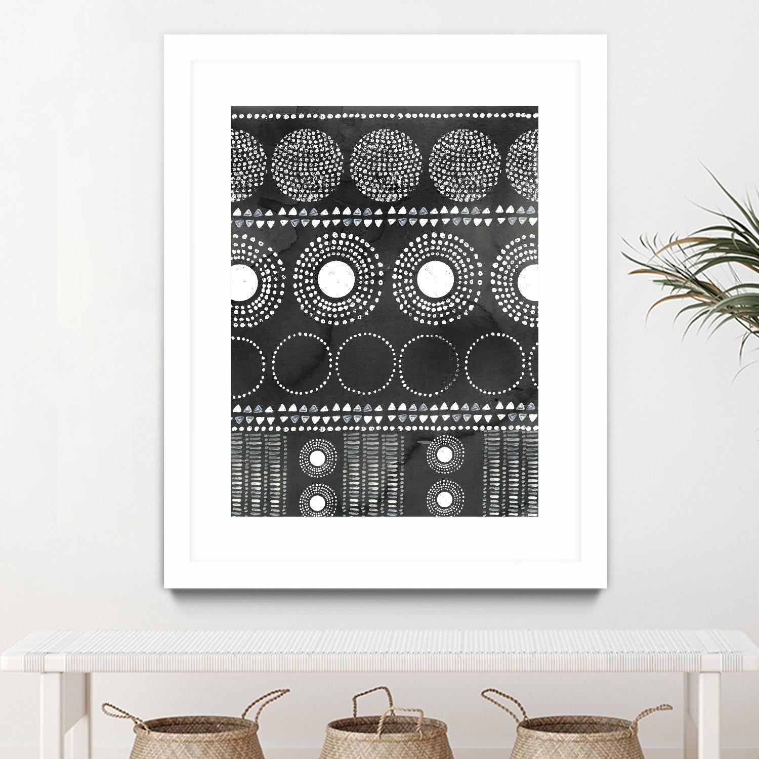 African I Black Version by PI Studio on GIANT ART - white abstract