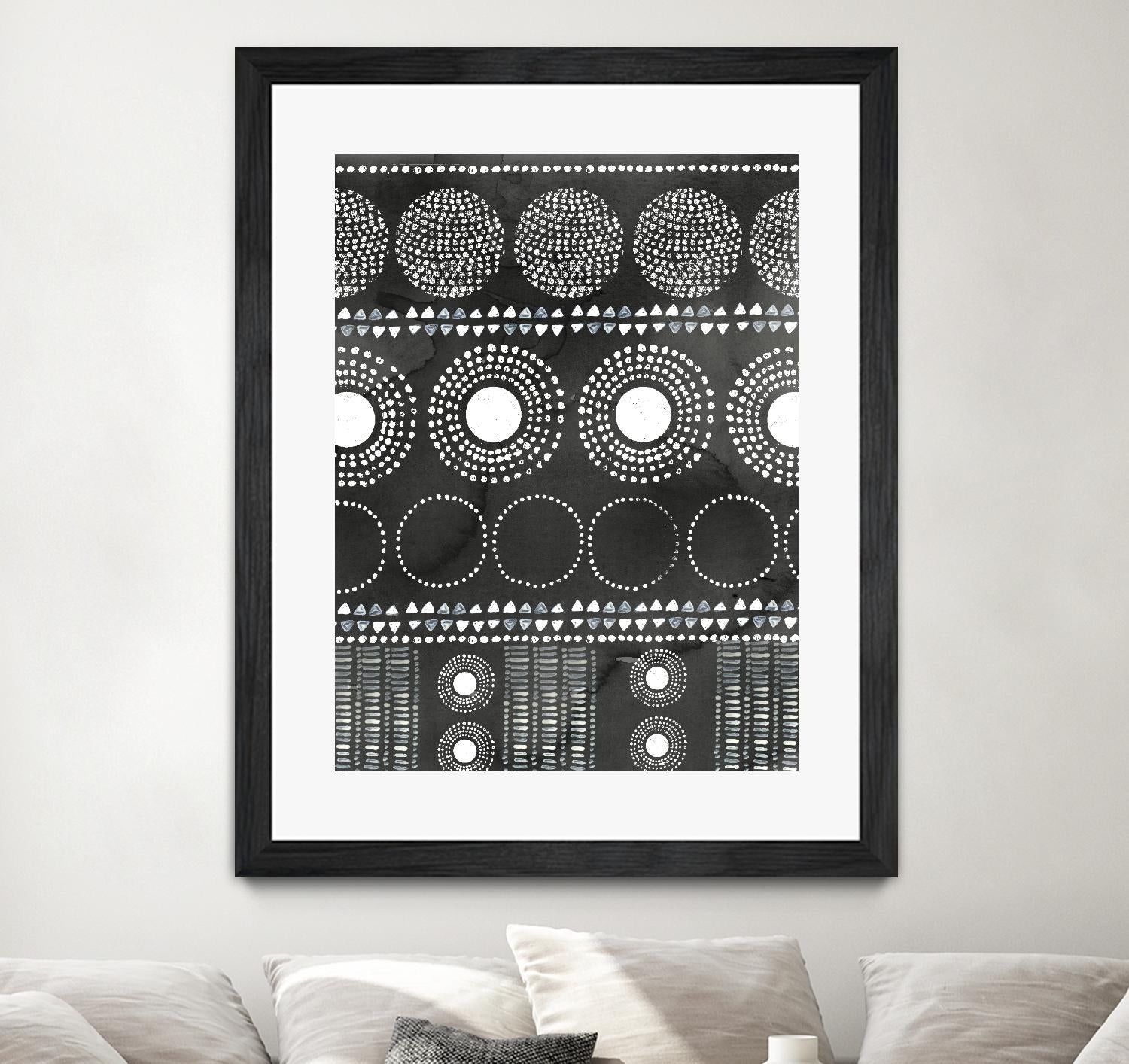 African I Black Version by PI Studio on GIANT ART - white abstract