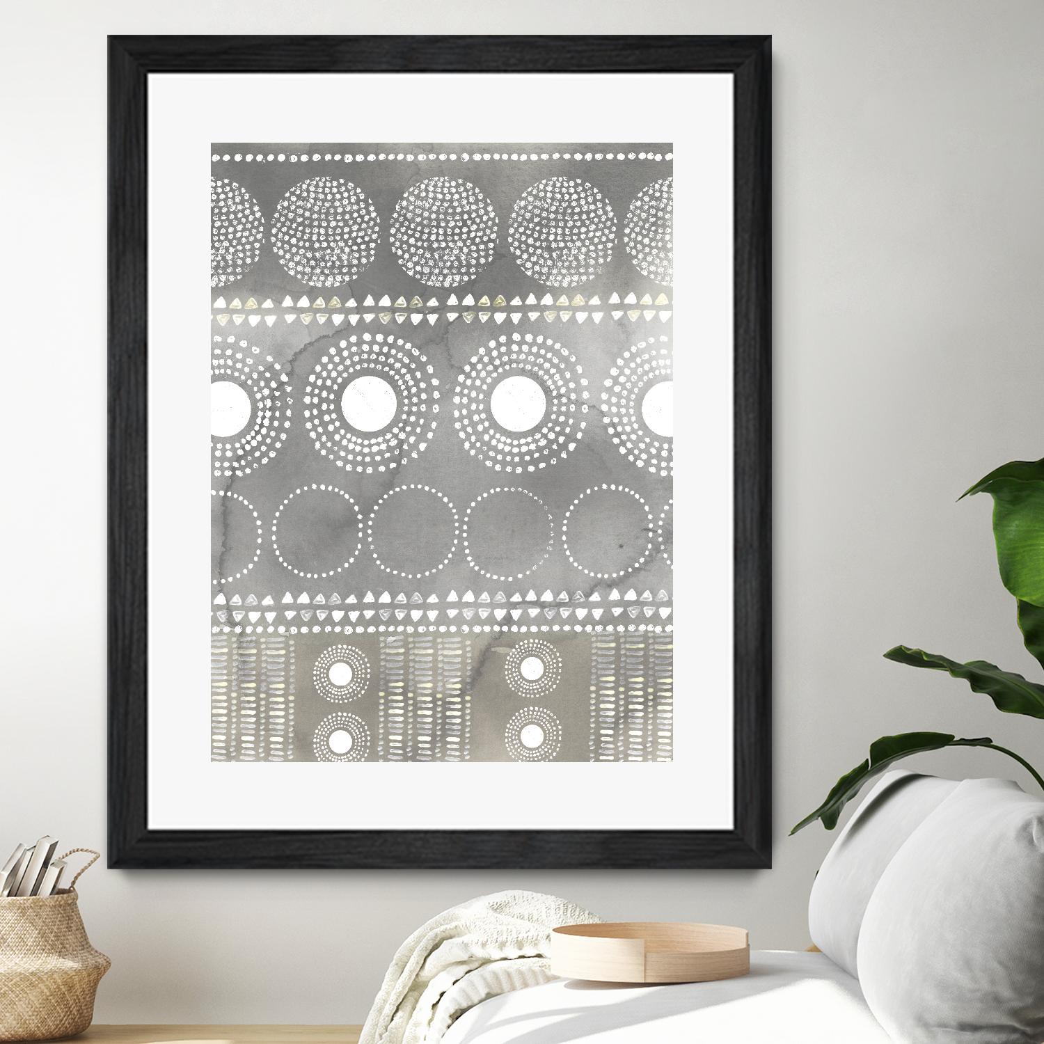 African I Neutral Version by PI Studio on GIANT ART - white abstract