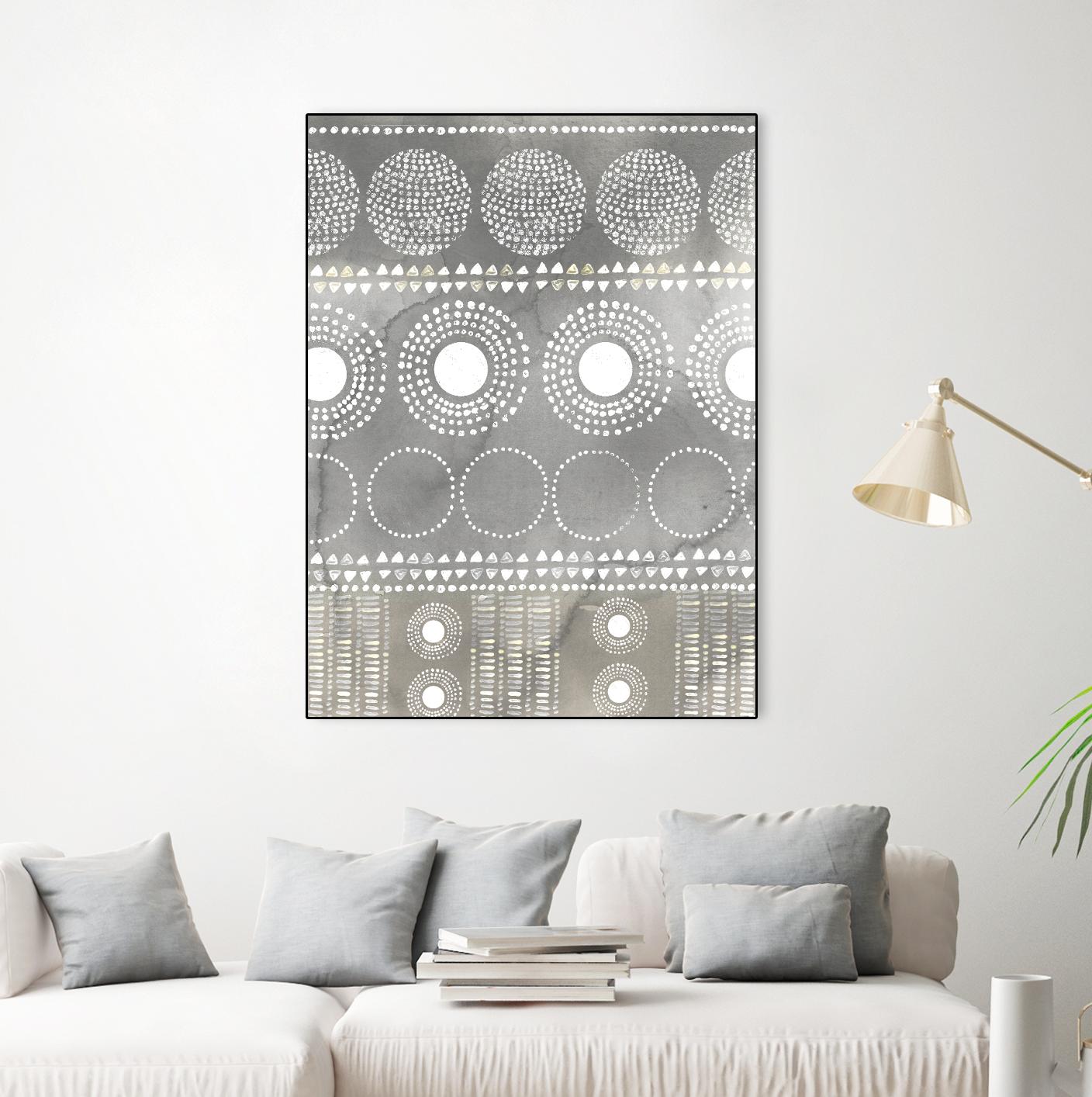 African I Neutral Version by PI Studio on GIANT ART - white abstract