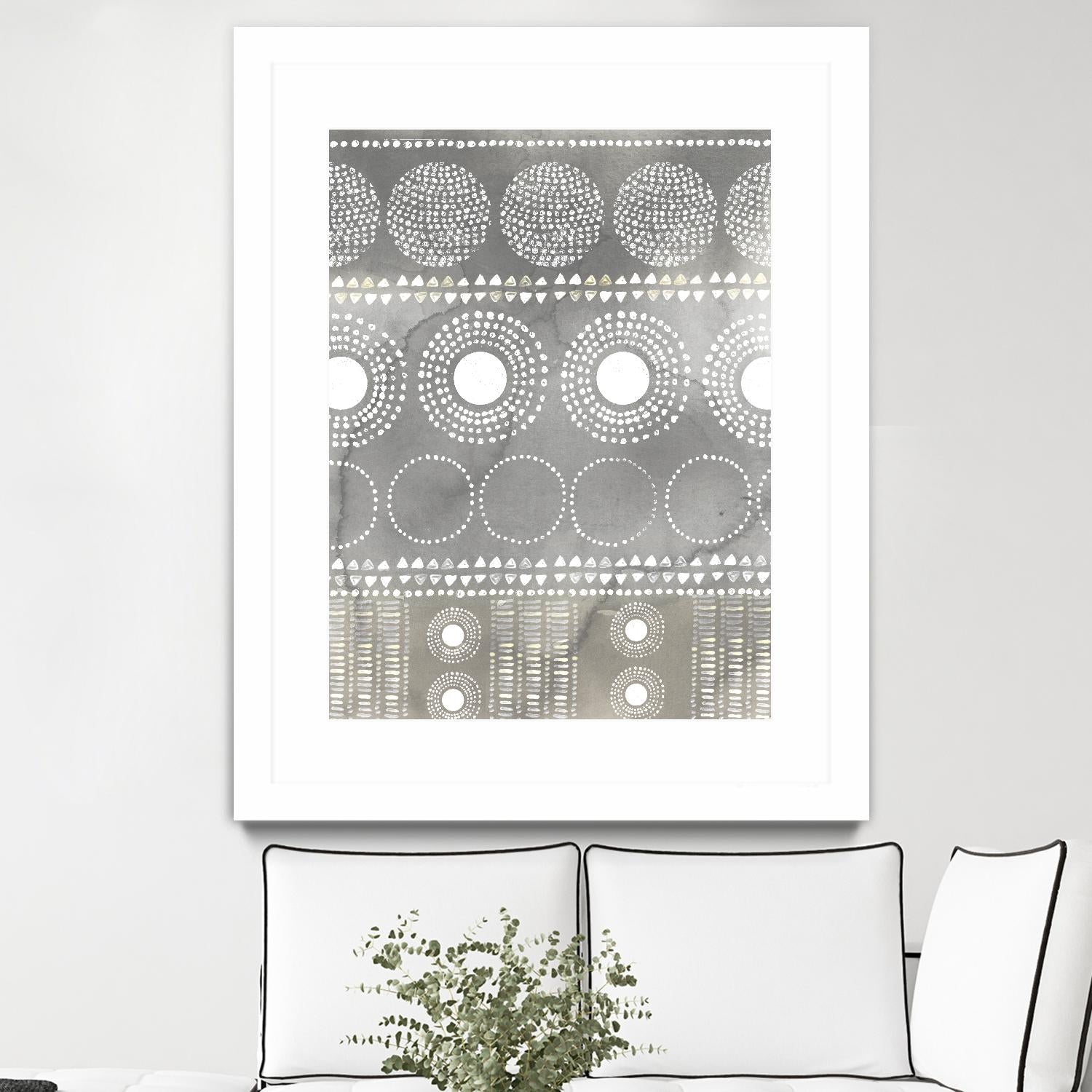 African I Neutral Version by PI Studio on GIANT ART - white abstract