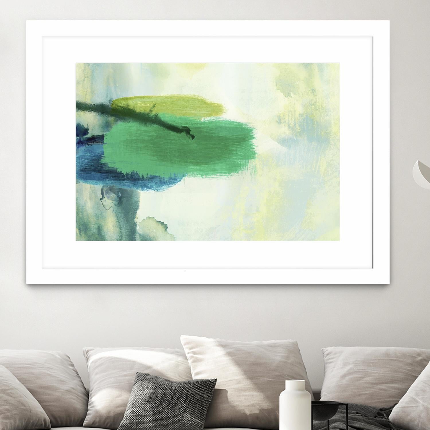 Resistant by PI Studio on GIANT ART - green abstract