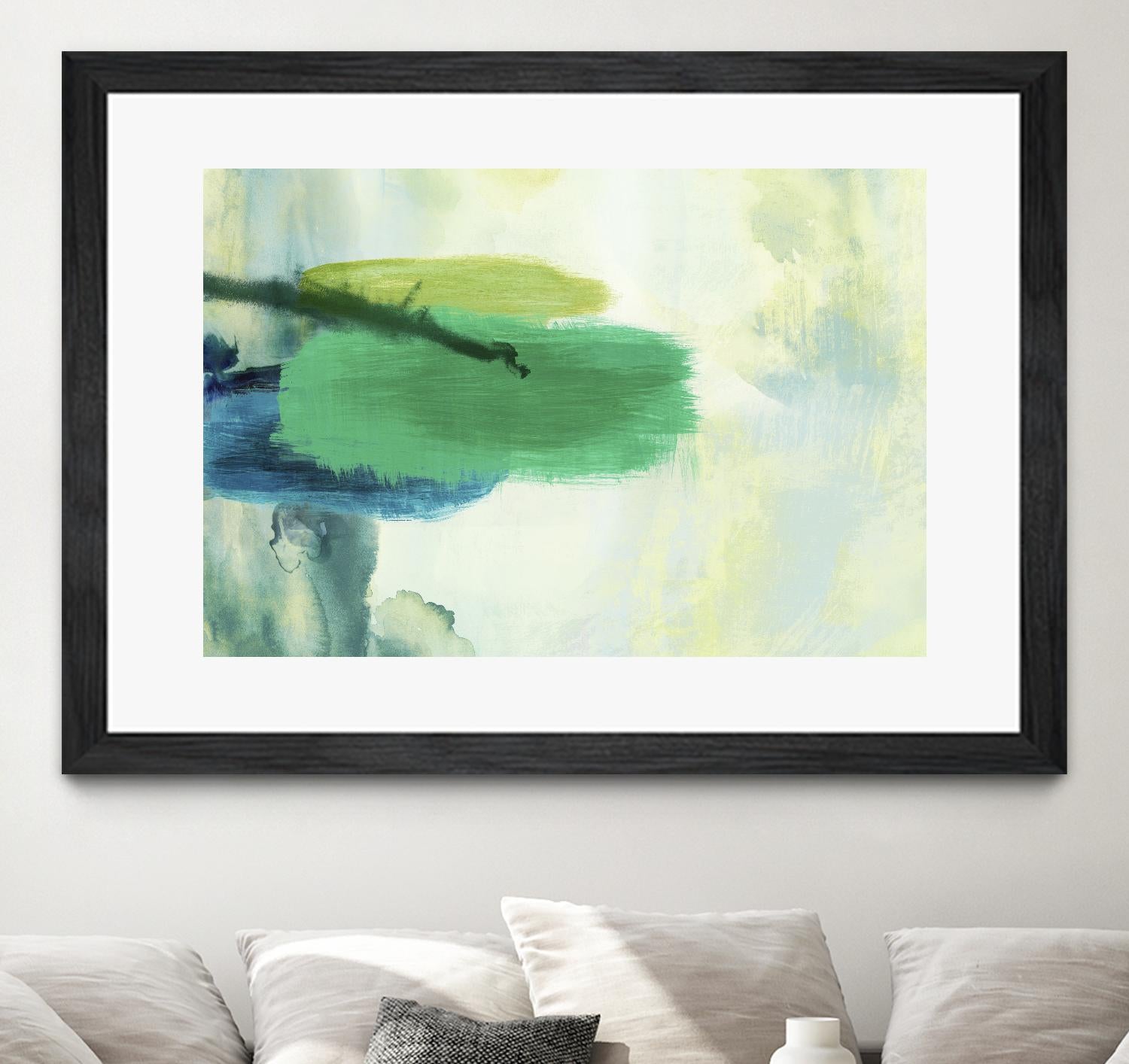 Resistant by PI Studio on GIANT ART - green abstract