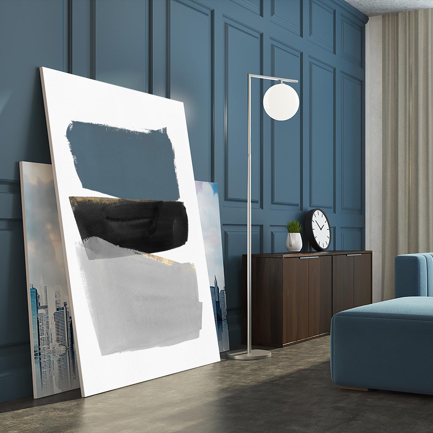 Stacked Blocks by PI Studio on GIANT ART - gold shapes rothko