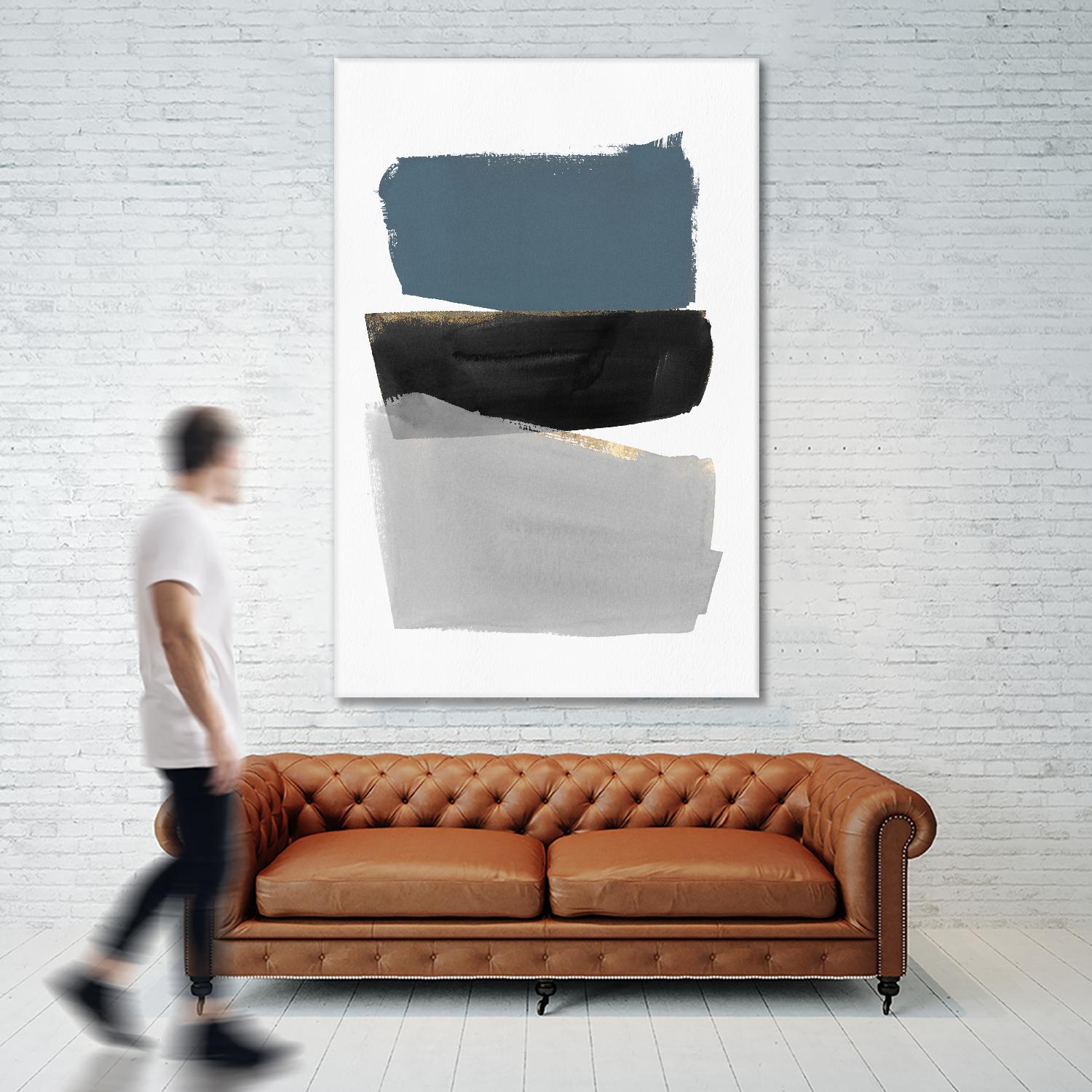 Stacked Blocks by PI Studio on GIANT ART - gold shapes rothko