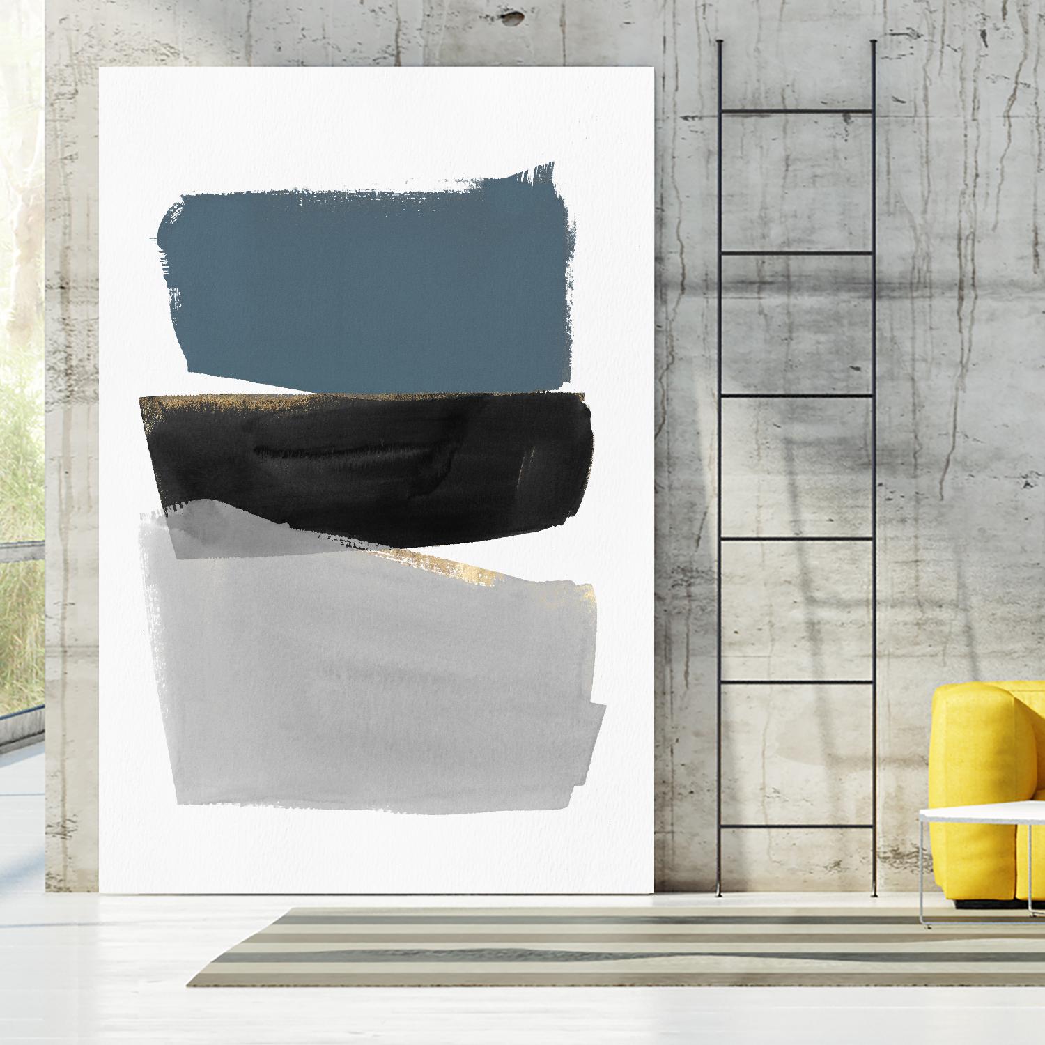 Stacked Blocks by PI Studio on GIANT ART - gold shapes rothko