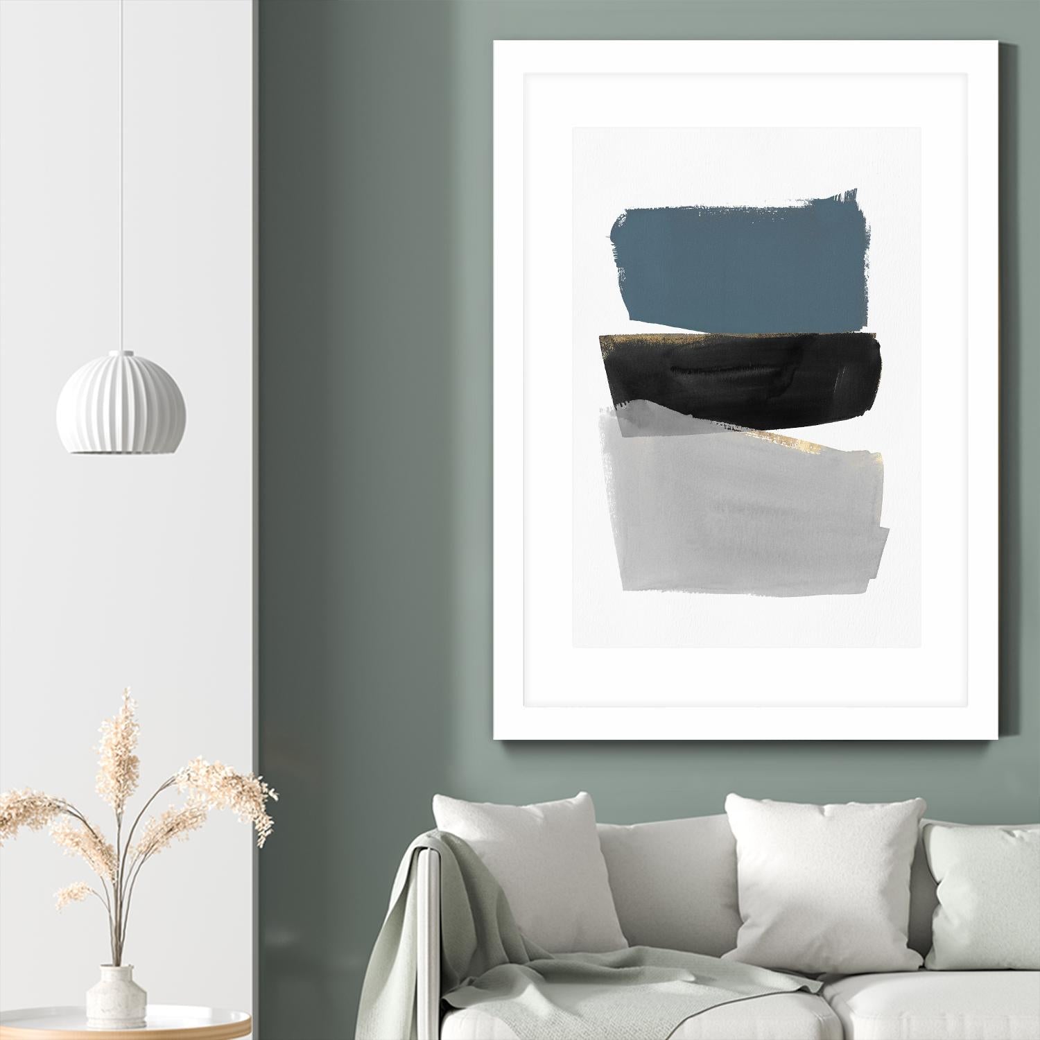 Stacked Blocks by PI Studio on GIANT ART - gold shapes rothko