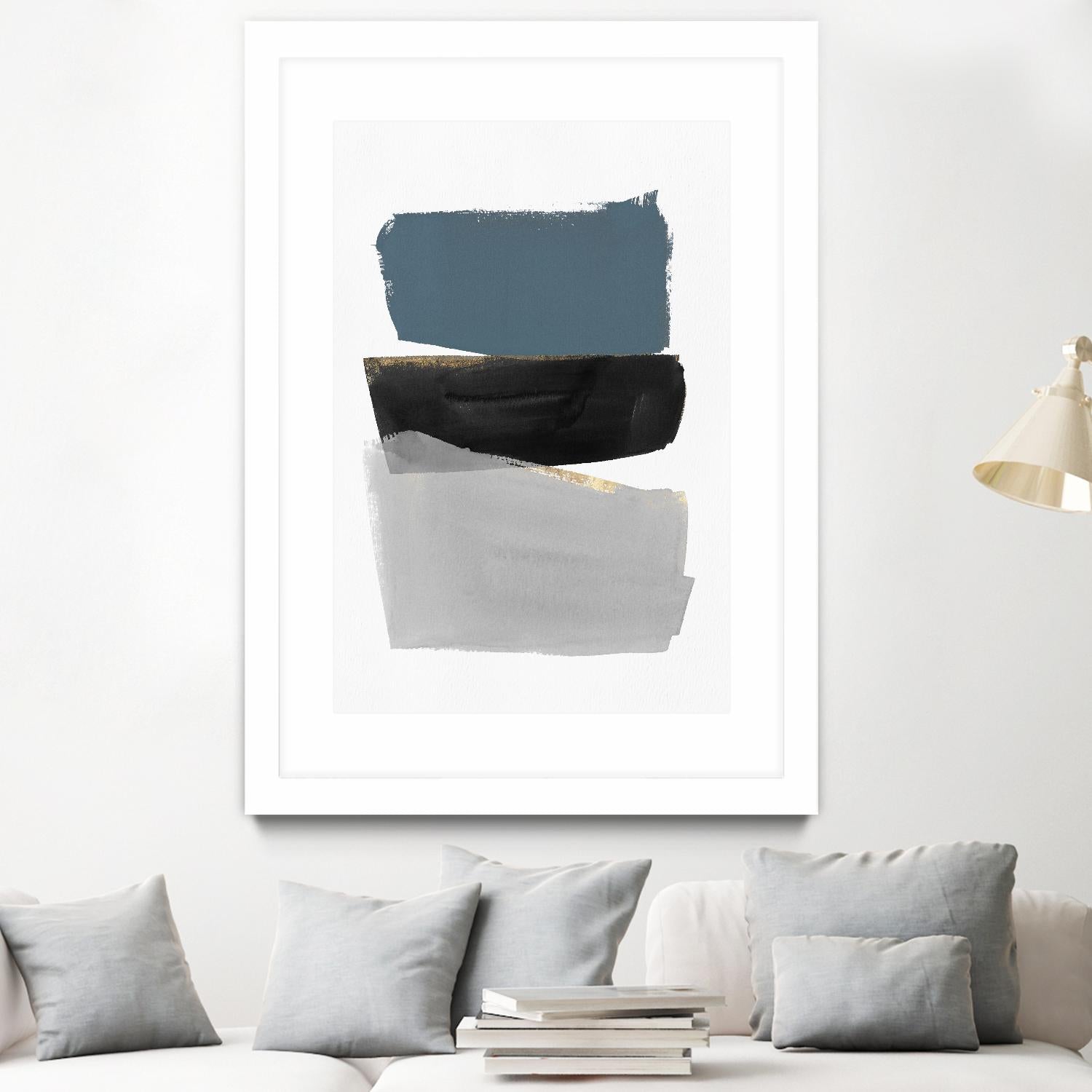 Stacked Blocks by PI Studio on GIANT ART - gold shapes rothko