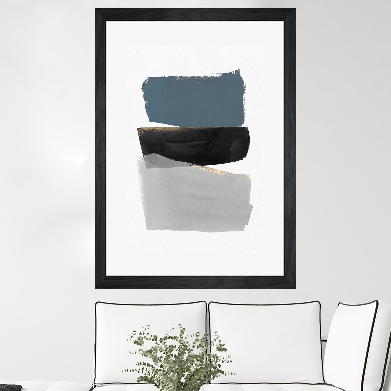 Stacked Blocks by PI Studio on GIANT ART - gold shapes rothko