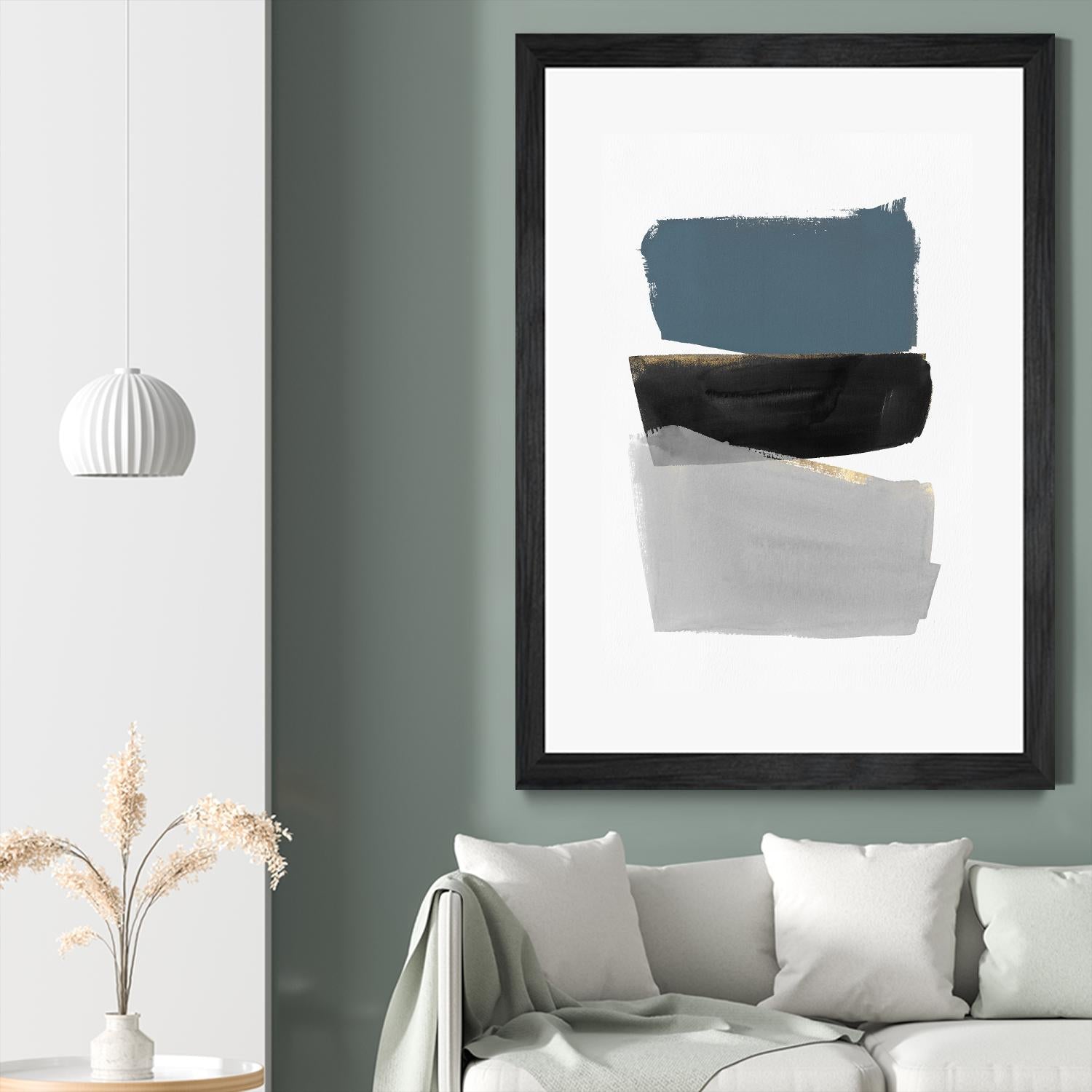 Stacked Blocks by PI Studio on GIANT ART - gold shapes rothko