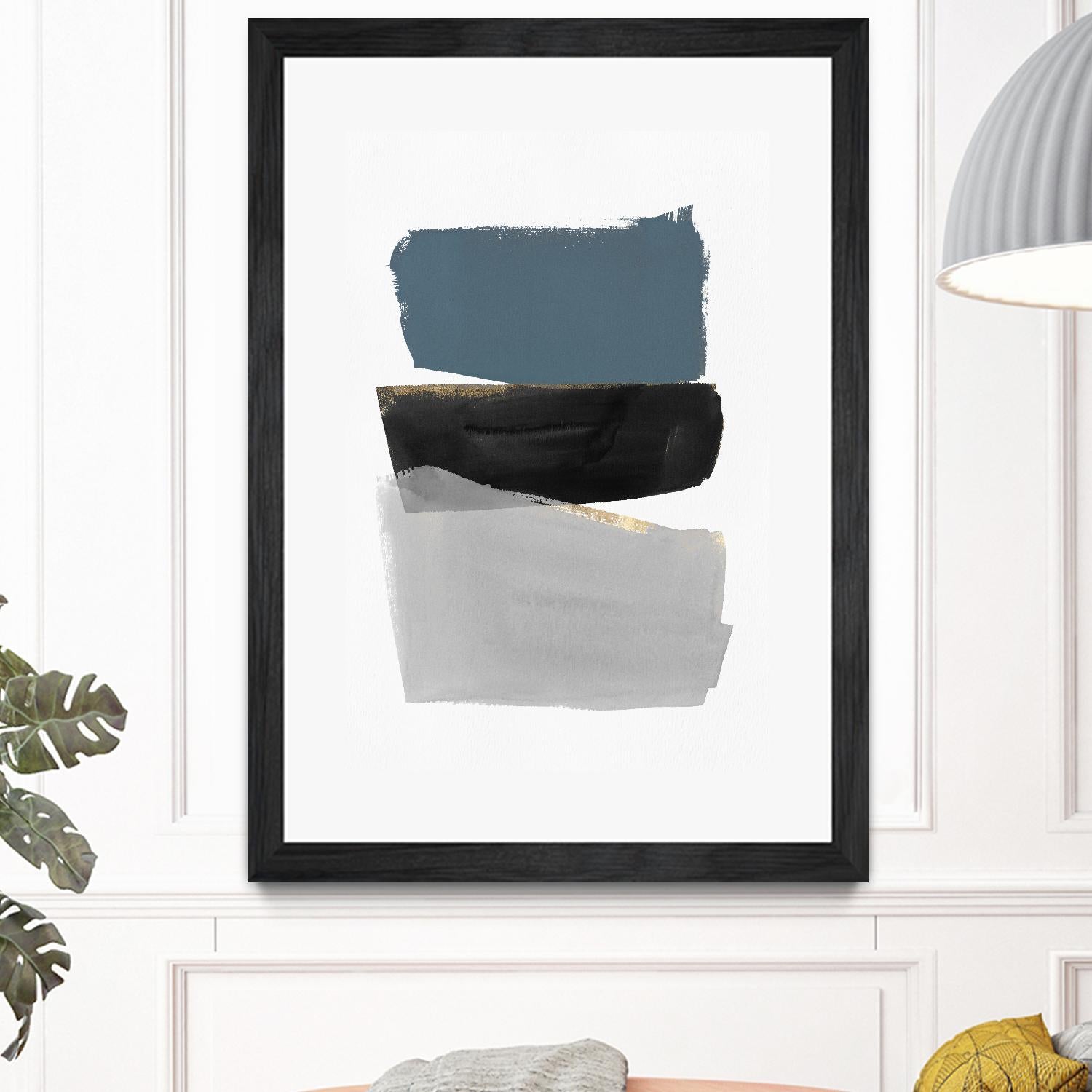 Stacked Blocks by PI Studio on GIANT ART - gold shapes rothko