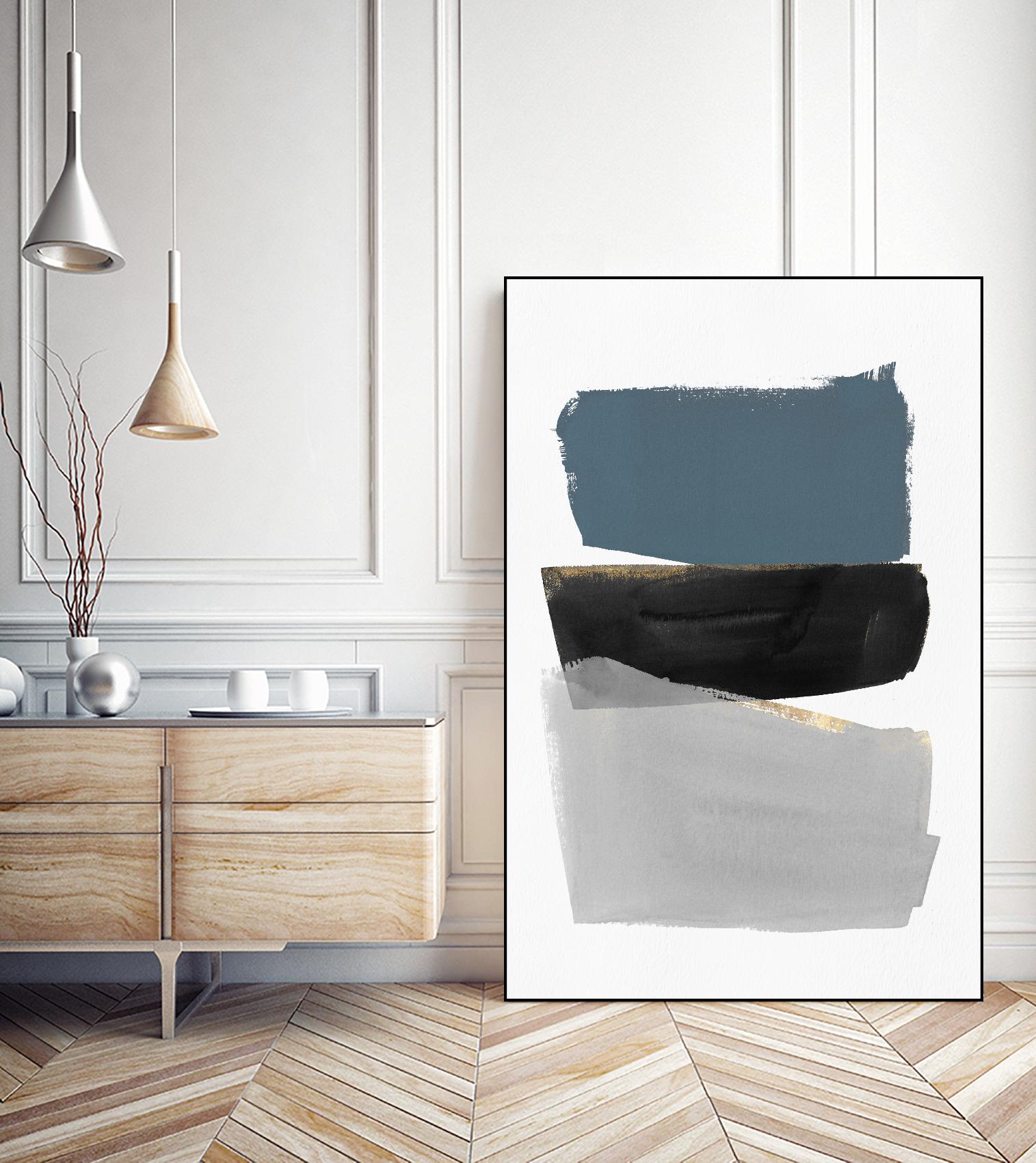 Stacked Blocks by PI Studio on GIANT ART - gold shapes rothko