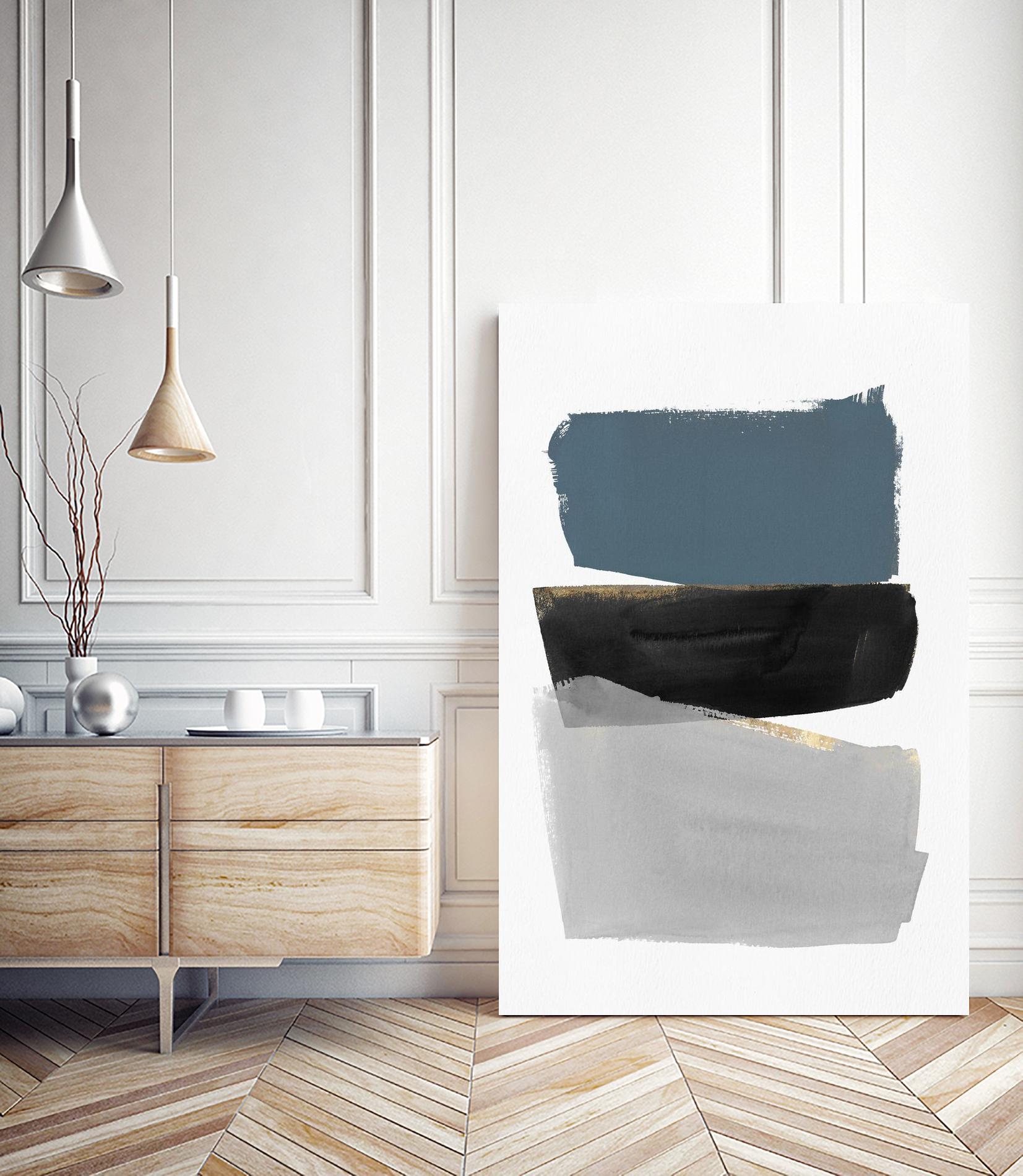 Stacked Blocks by PI Studio on GIANT ART - gold shapes rothko