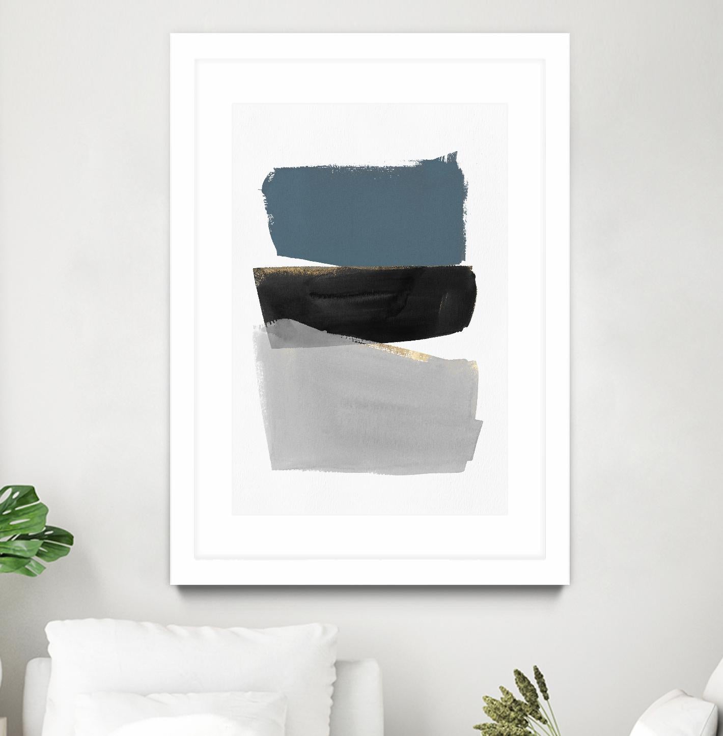 Stacked Blocks by PI Studio on GIANT ART - gold shapes rothko