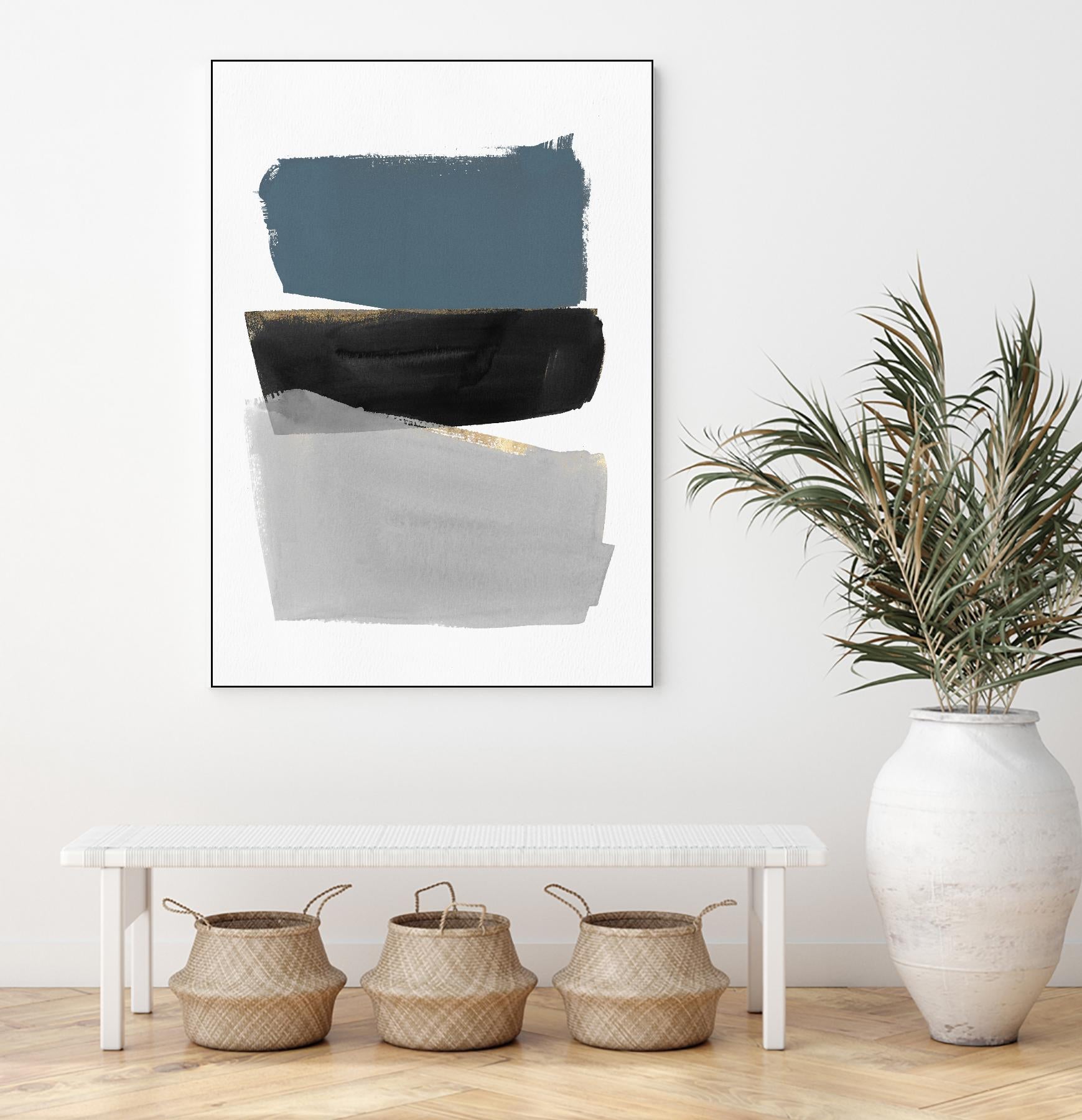 Stacked Blocks by PI Studio on GIANT ART - gold shapes rothko