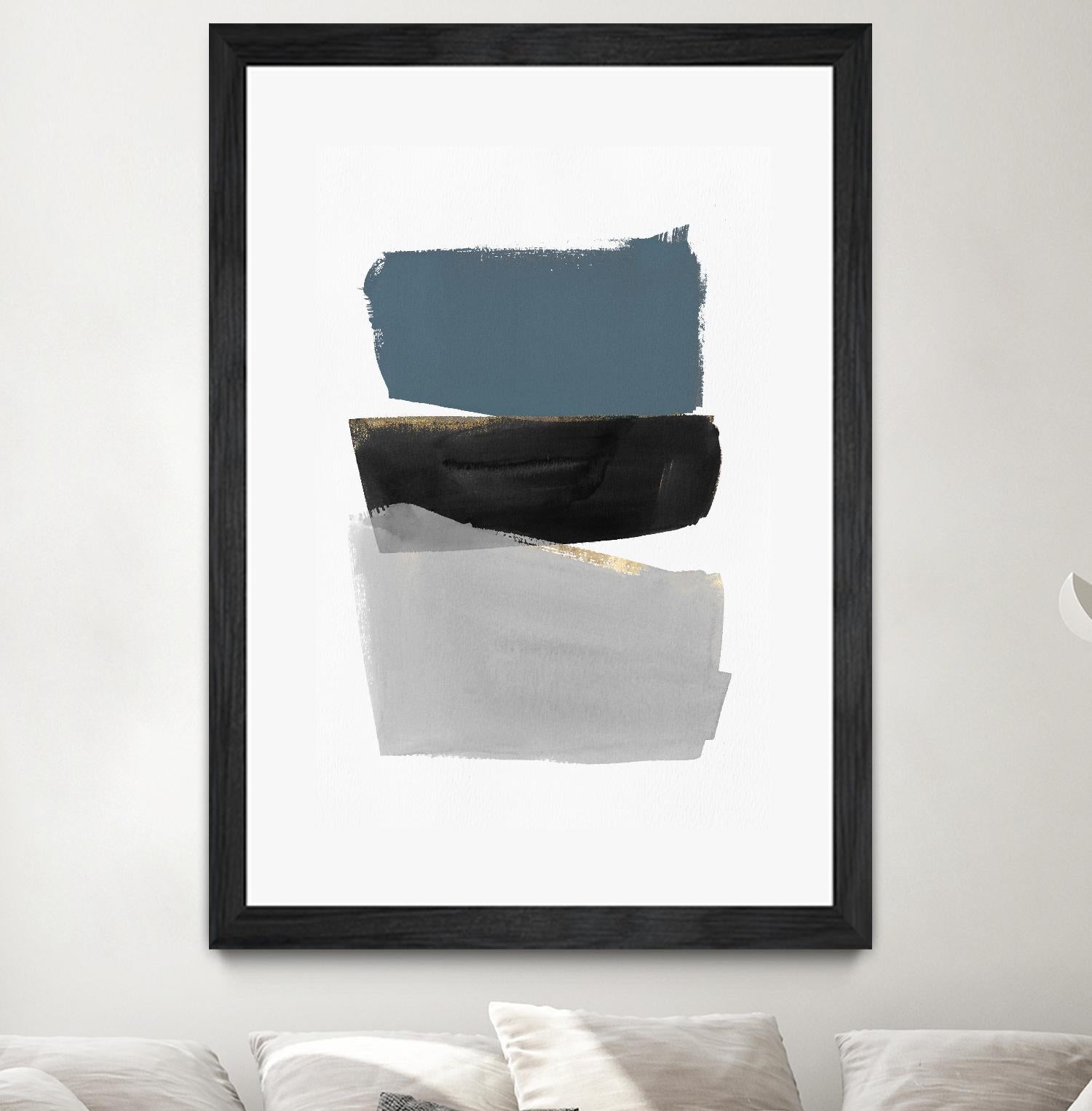 Stacked Blocks by PI Studio on GIANT ART - gold shapes rothko