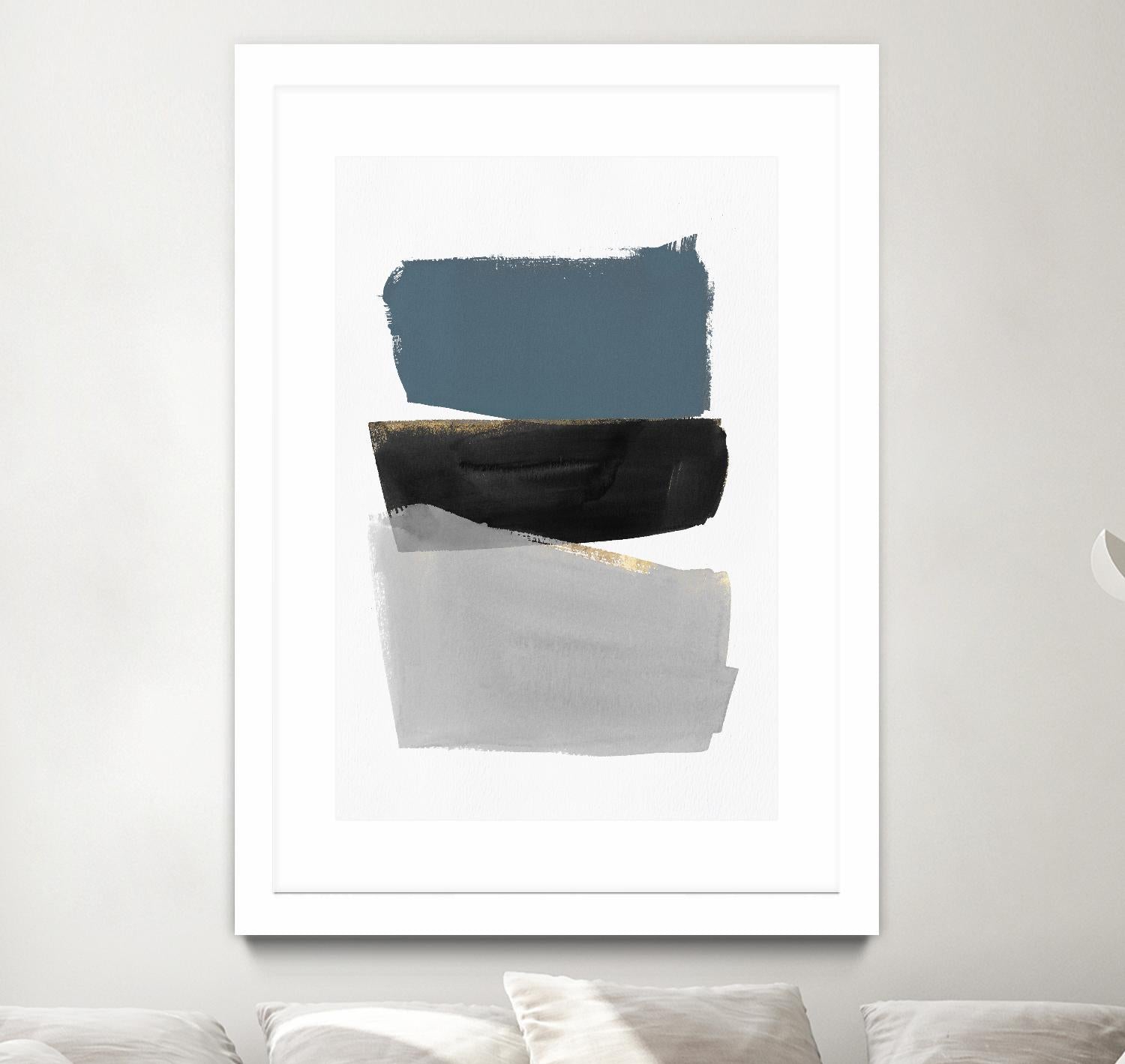 Stacked Blocks by PI Studio on GIANT ART - gold shapes rothko