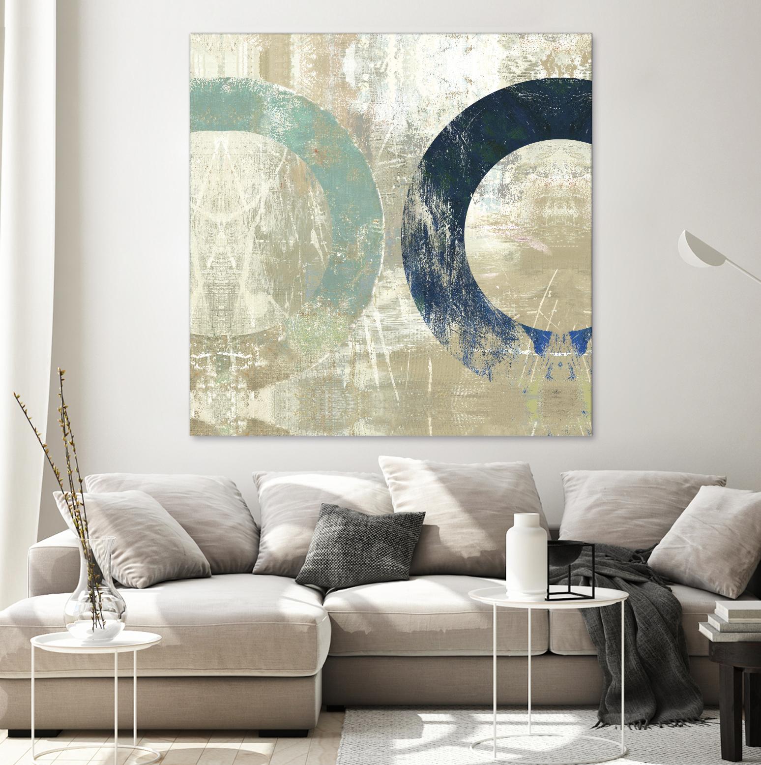 Odeon II by Tom Reeves on GIANT ART - blue abstract