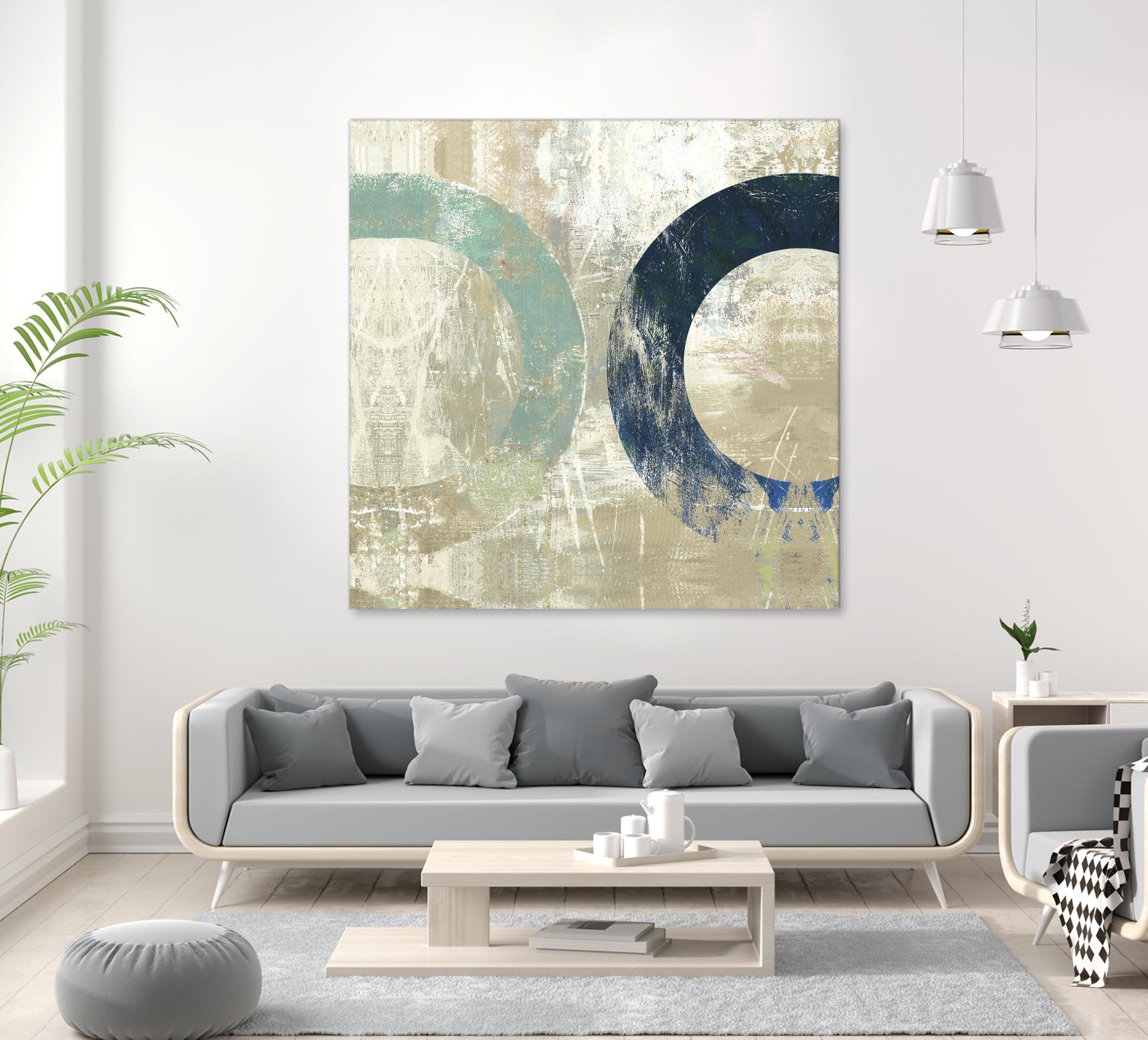 Odeon II by Tom Reeves on GIANT ART - blue abstract