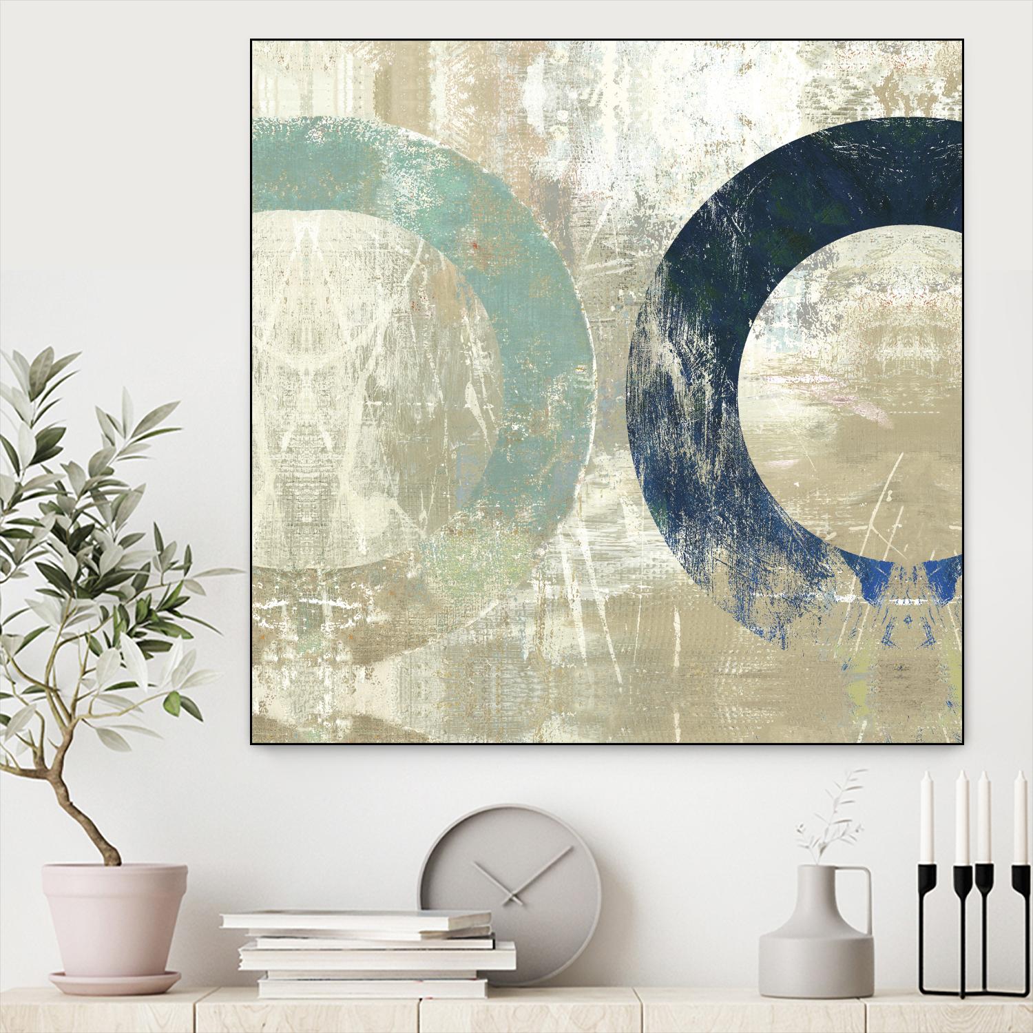 Odeon II by Tom Reeves on GIANT ART - blue abstract