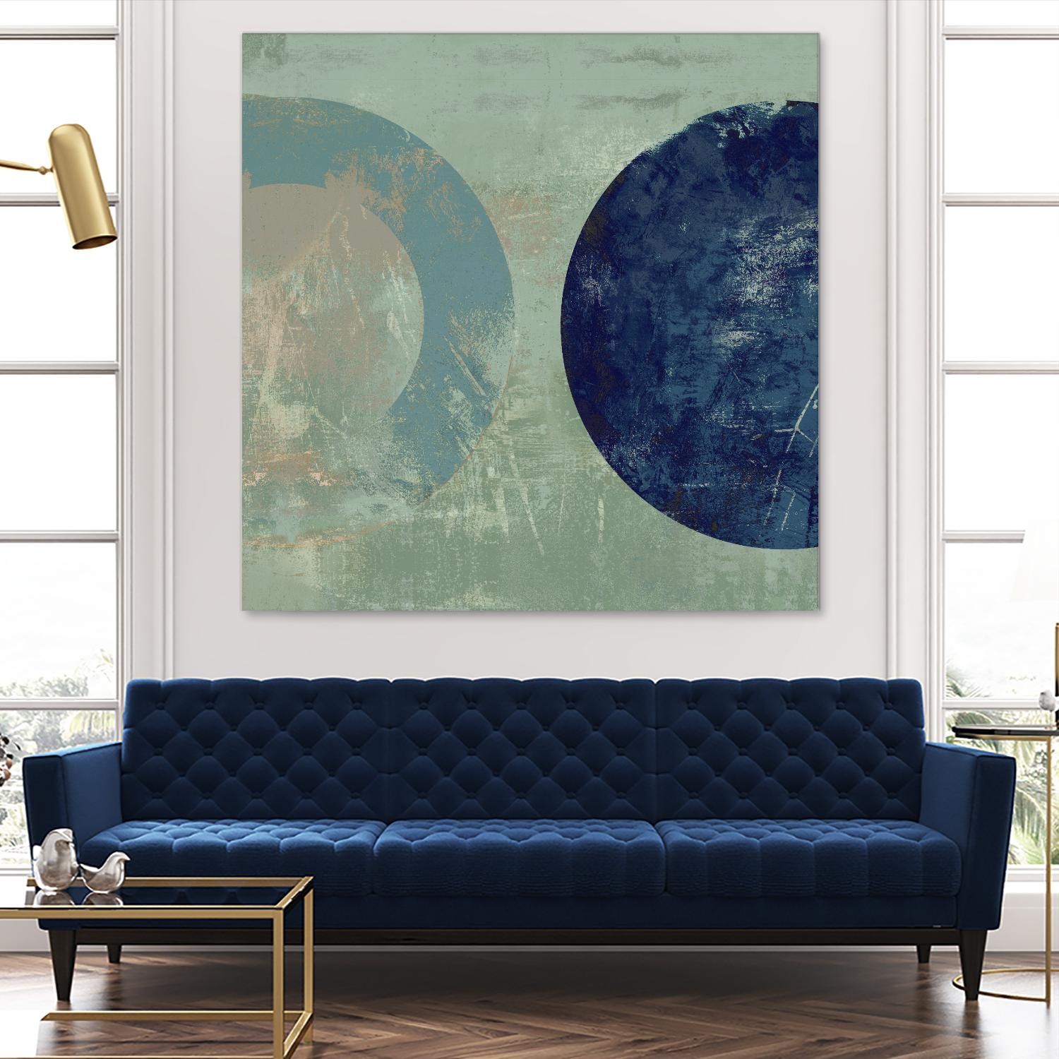 Odeon V by Tom Reeves on GIANT ART - blue abstract