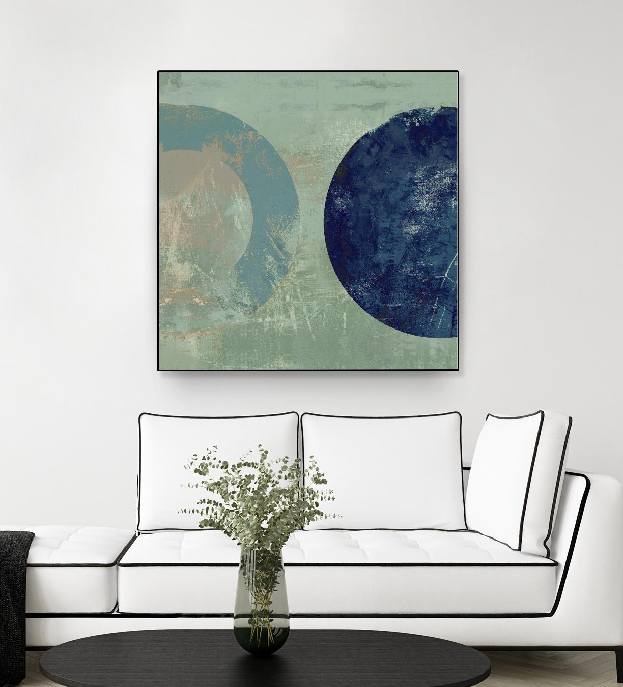 Odeon V by Tom Reeves on GIANT ART - blue abstract