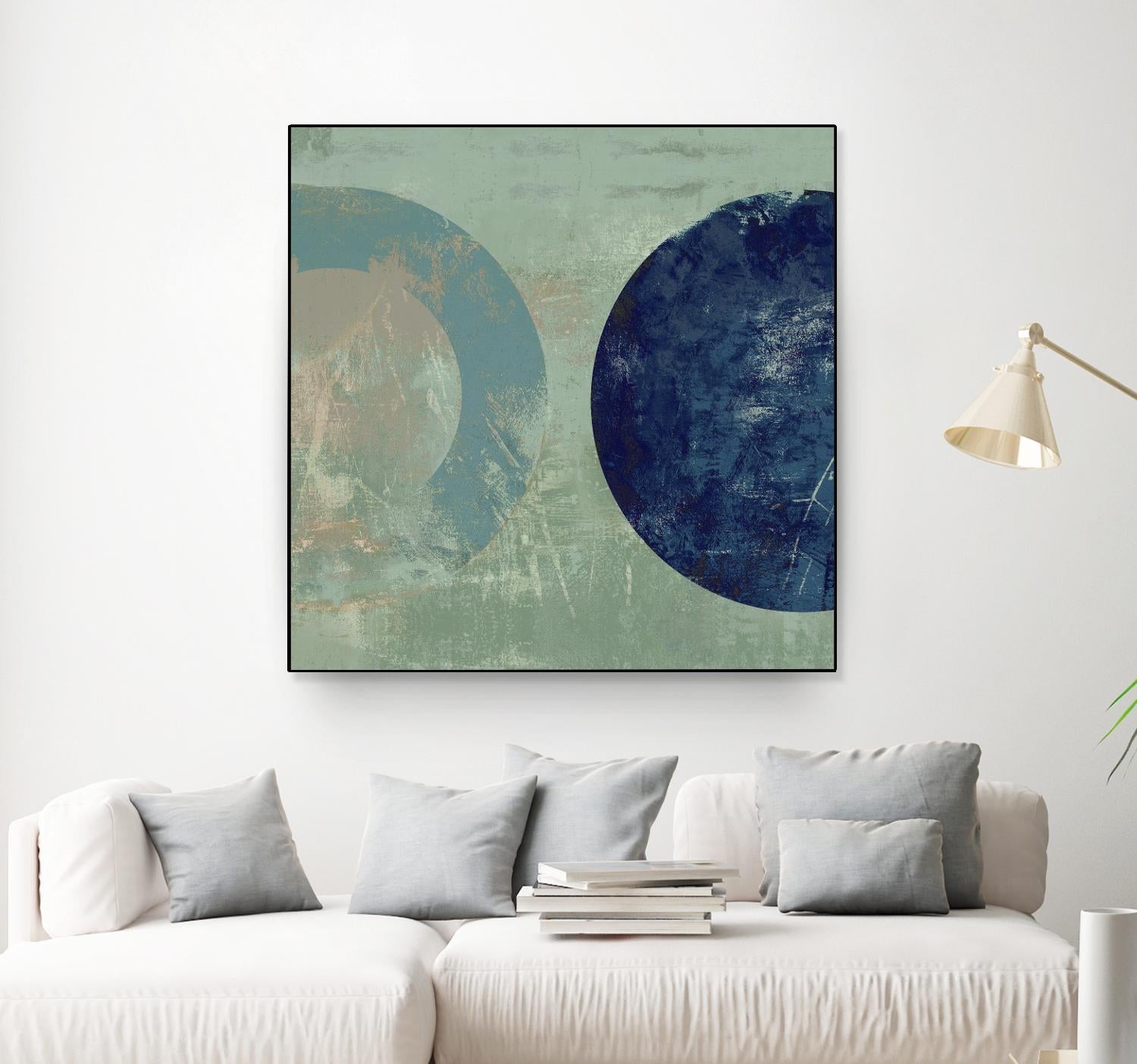 Odeon V by Tom Reeves on GIANT ART - blue abstract