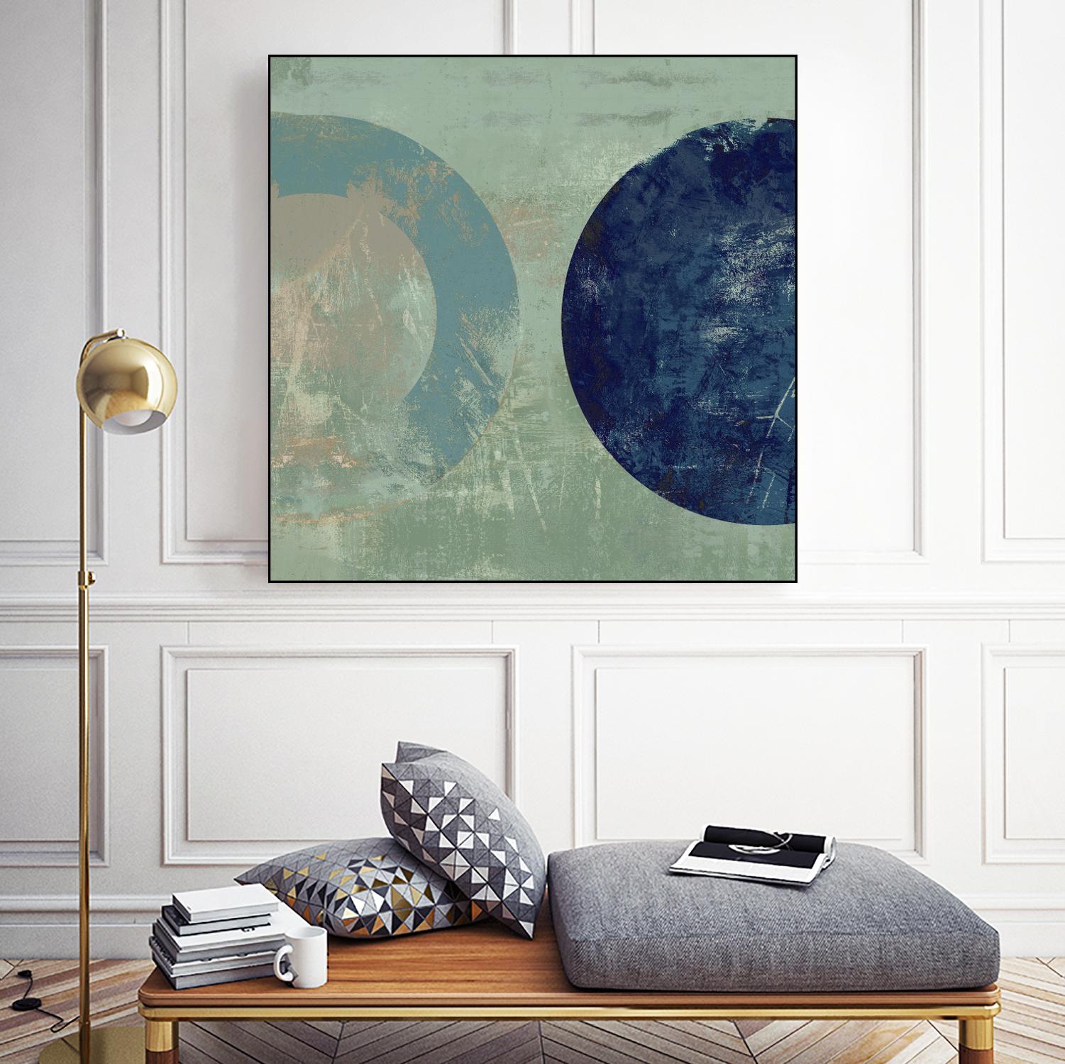 Odeon V by Tom Reeves on GIANT ART - blue abstract