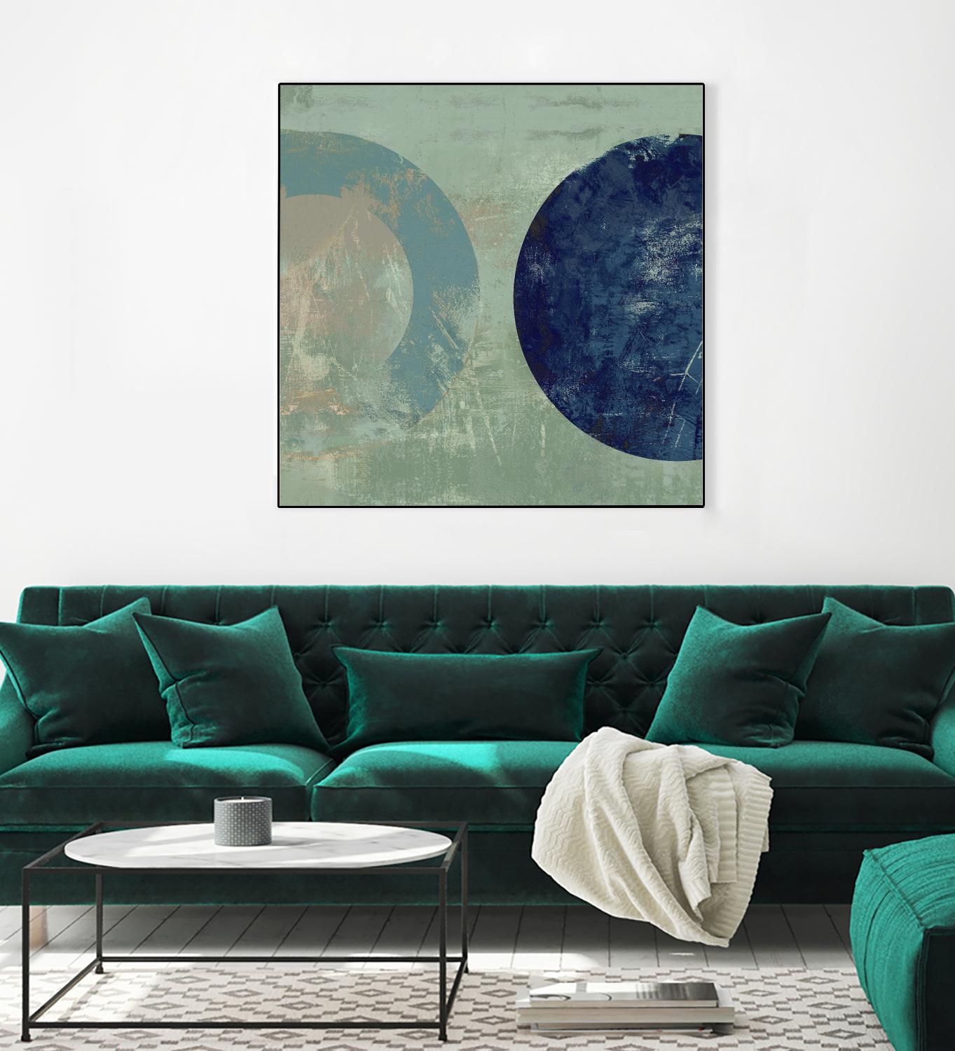 Odeon V by Tom Reeves on GIANT ART - blue abstract