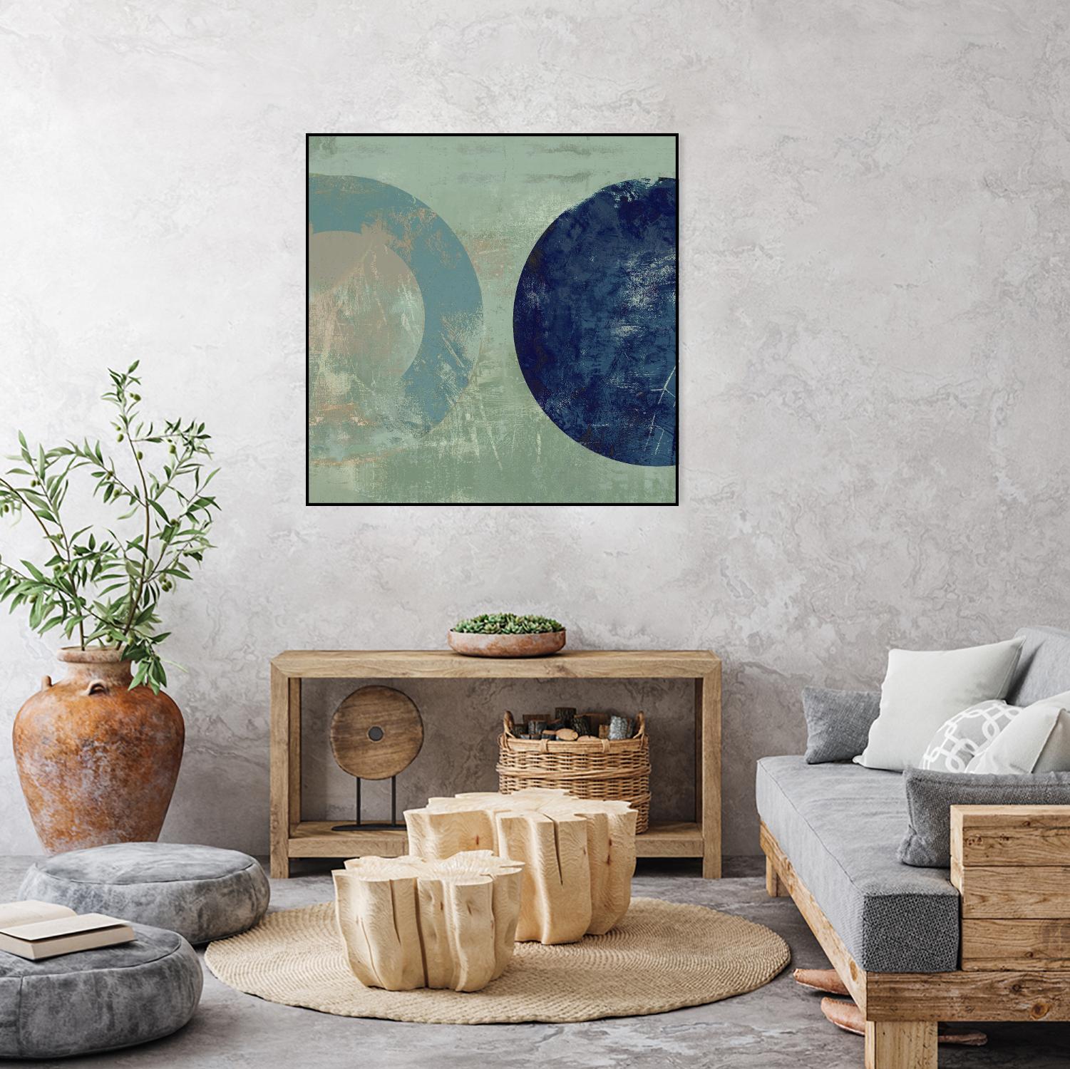 Odeon V by Tom Reeves on GIANT ART - blue abstract