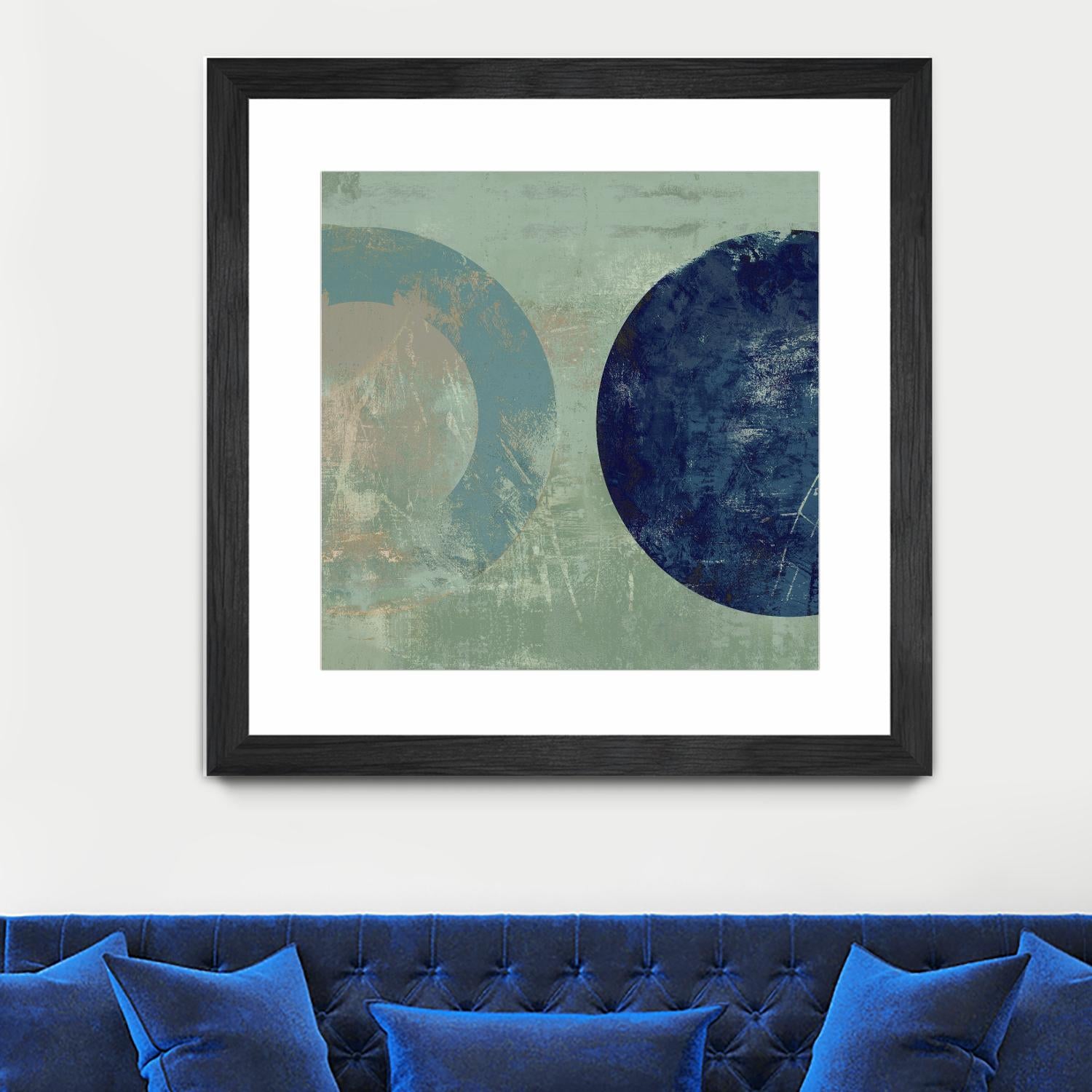 Odeon V by Tom Reeves on GIANT ART - blue abstract