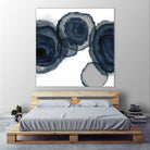 Blotted Ink II by Tom Reeves on GIANT ART - blue watercolour watercolor