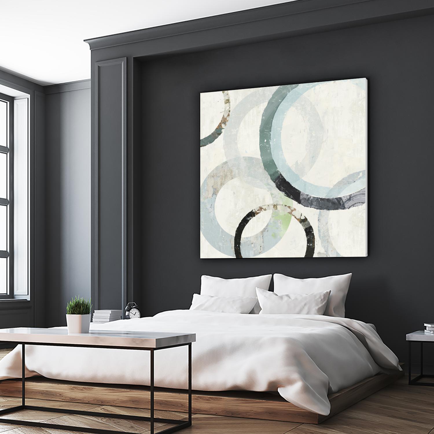 Pale Blues III by Tom Reeves on GIANT ART - green abstract