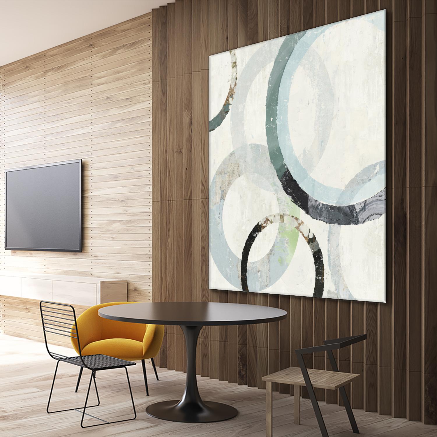 Pale Blues III by Tom Reeves on GIANT ART - green abstract