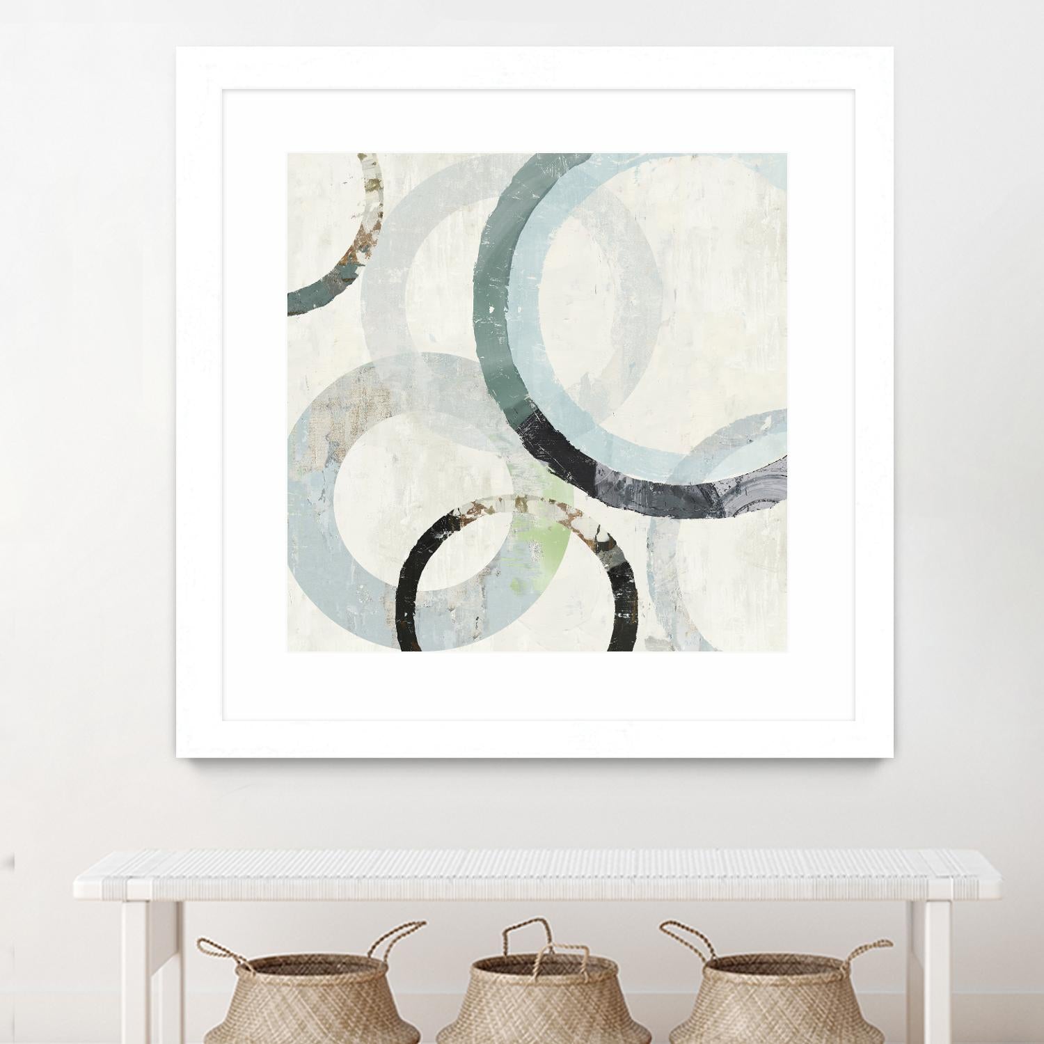 Pale Blues III by Tom Reeves on GIANT ART - green abstract