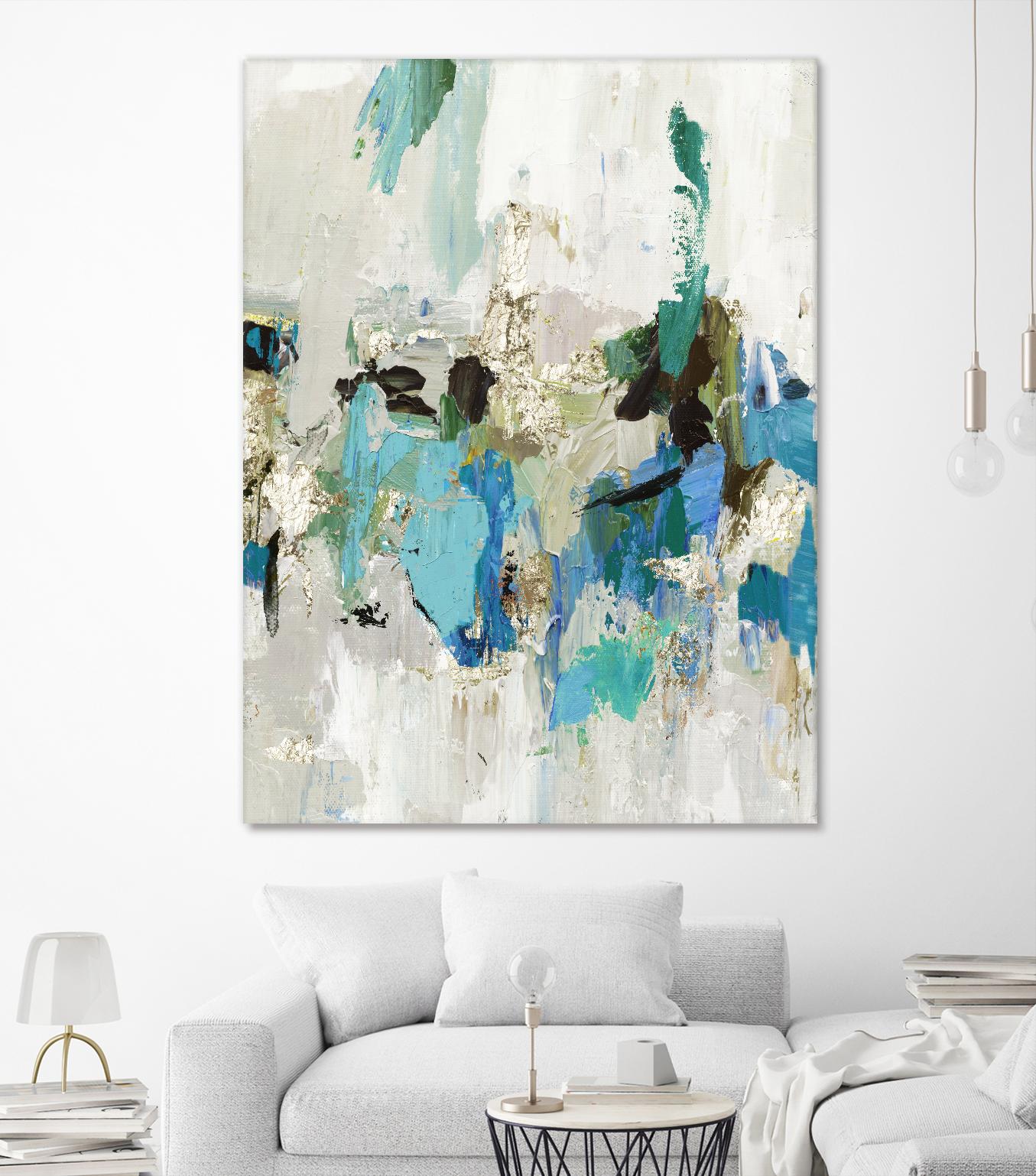 Blue Silver II by Tom Reeves on GIANT ART - blue abstract