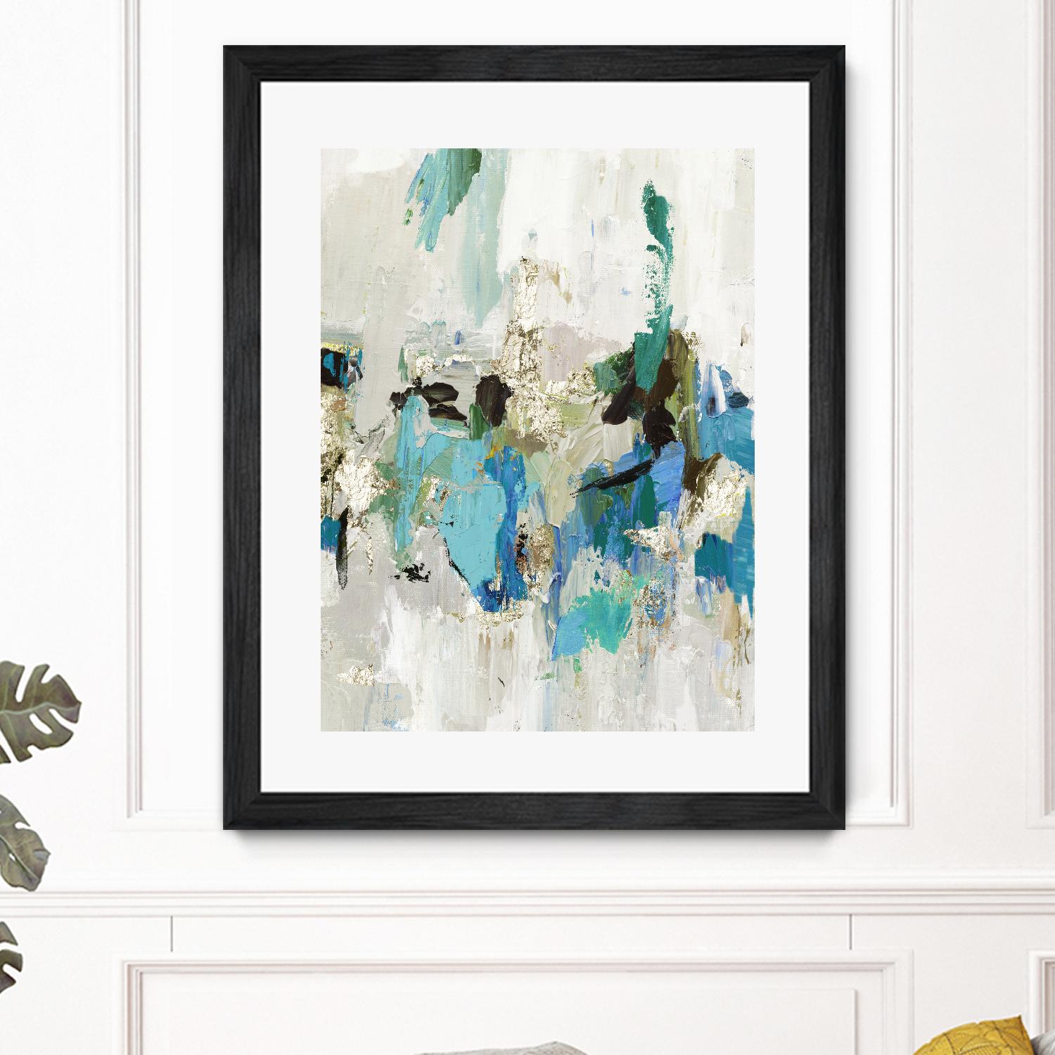 Blue Silver II by Tom Reeves on GIANT ART - blue abstract