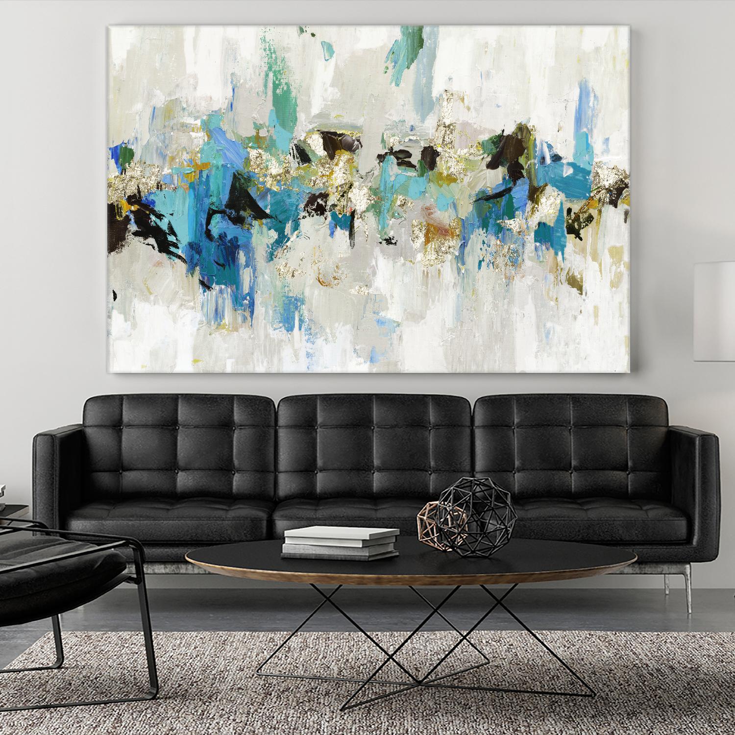 Blue Silver III by Tom Reeves on GIANT ART - blue abstract