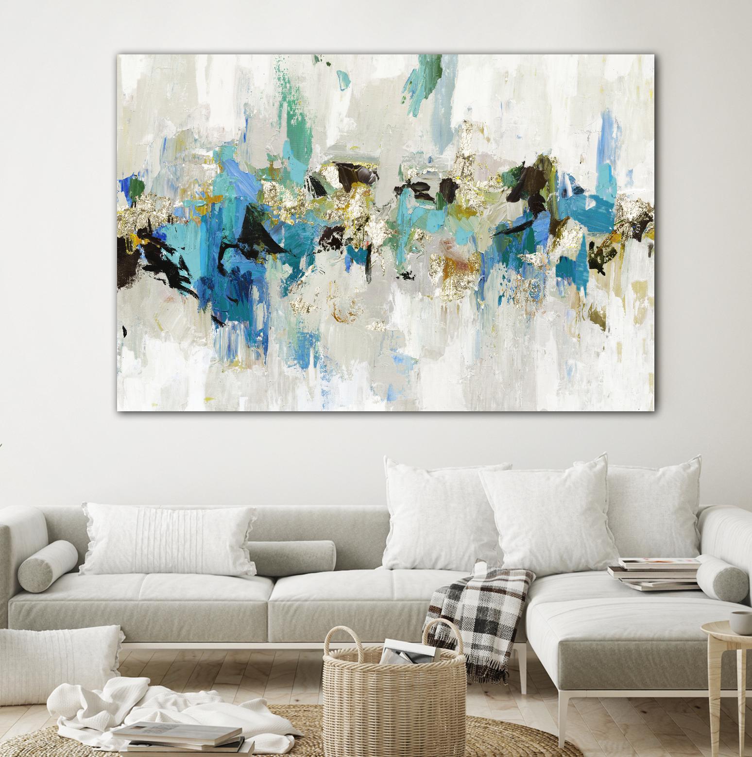 Blue Silver III by Tom Reeves on GIANT ART - blue abstract