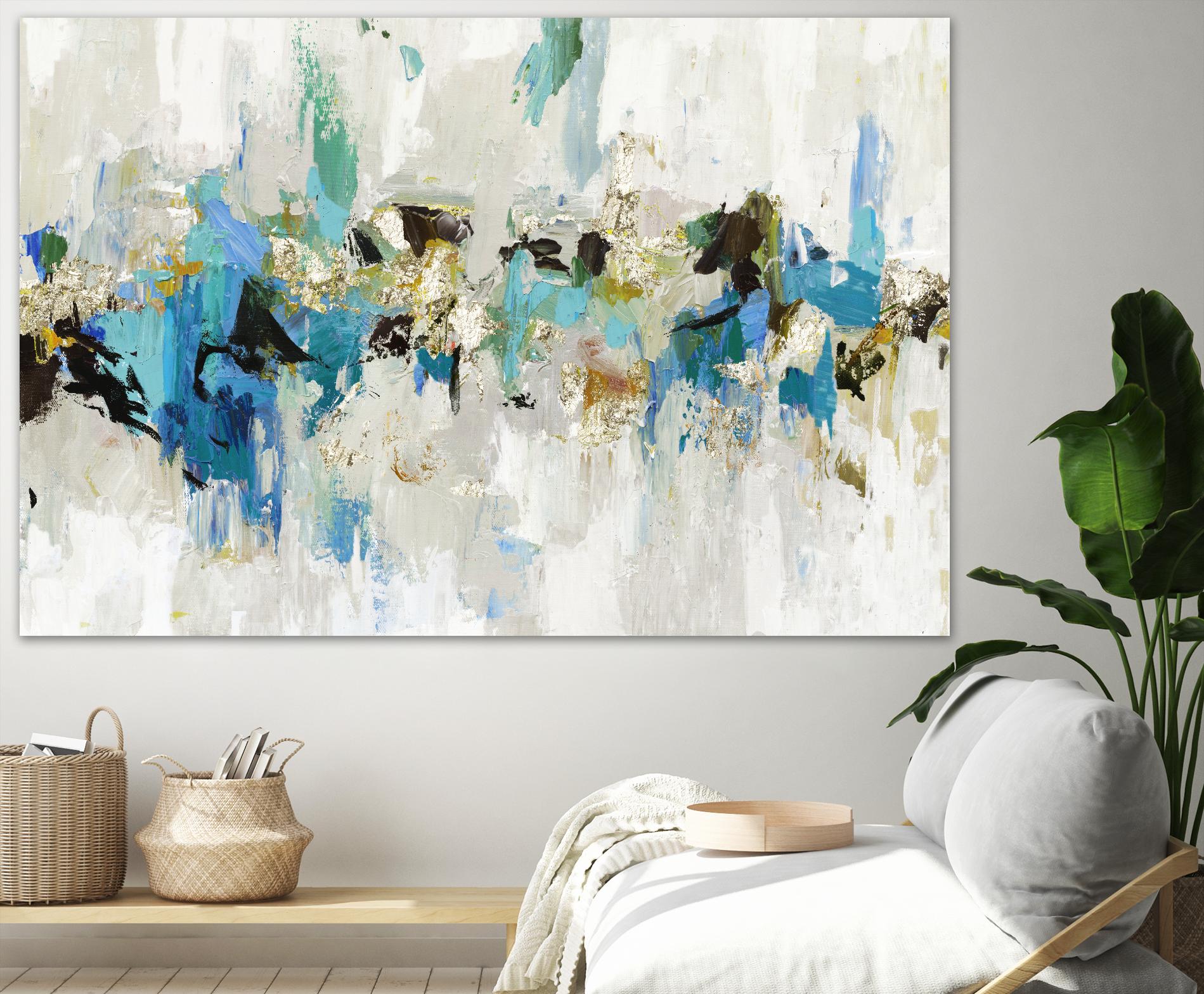 Blue Silver III by Tom Reeves on GIANT ART - blue abstract