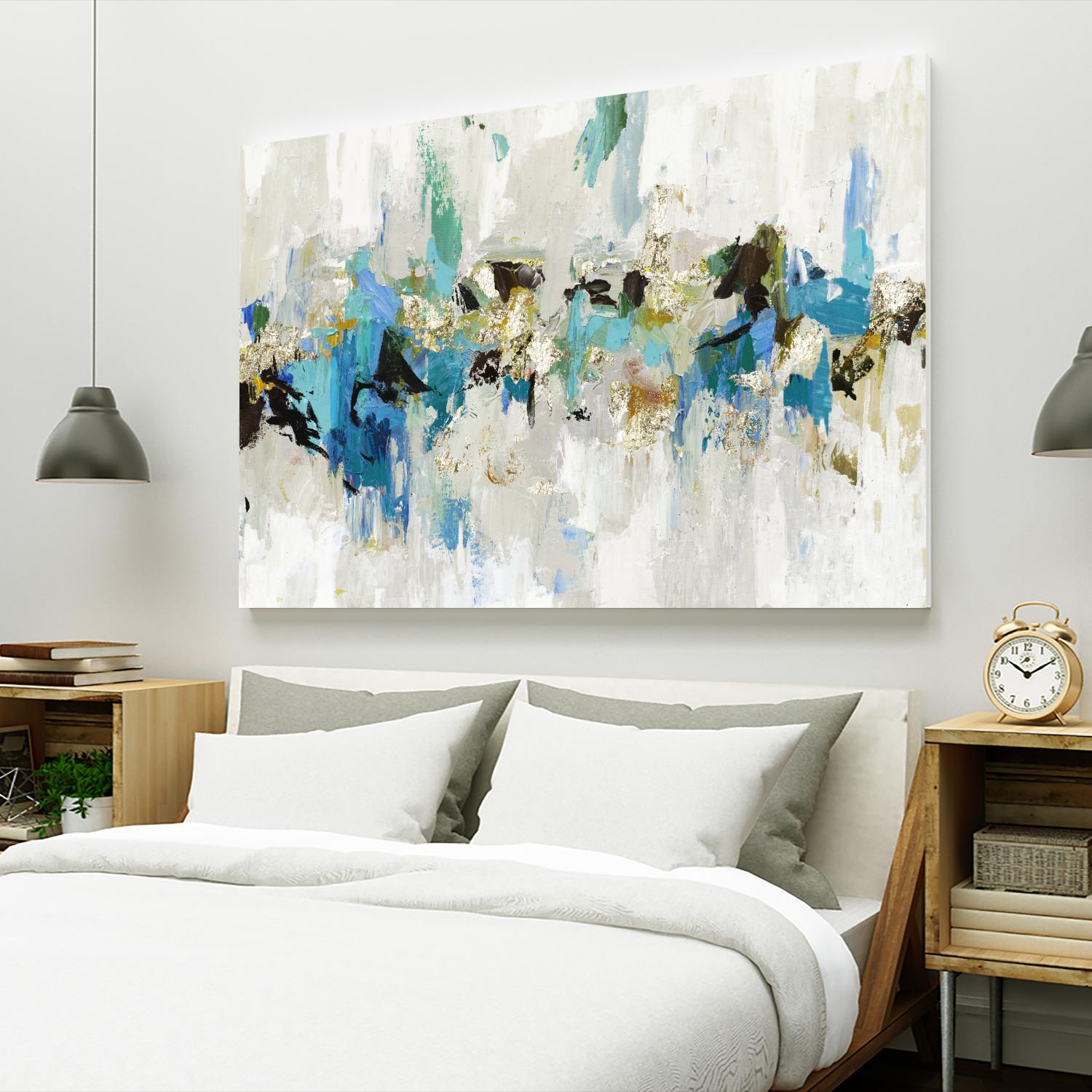 Blue Silver III by Tom Reeves on GIANT ART - blue abstract