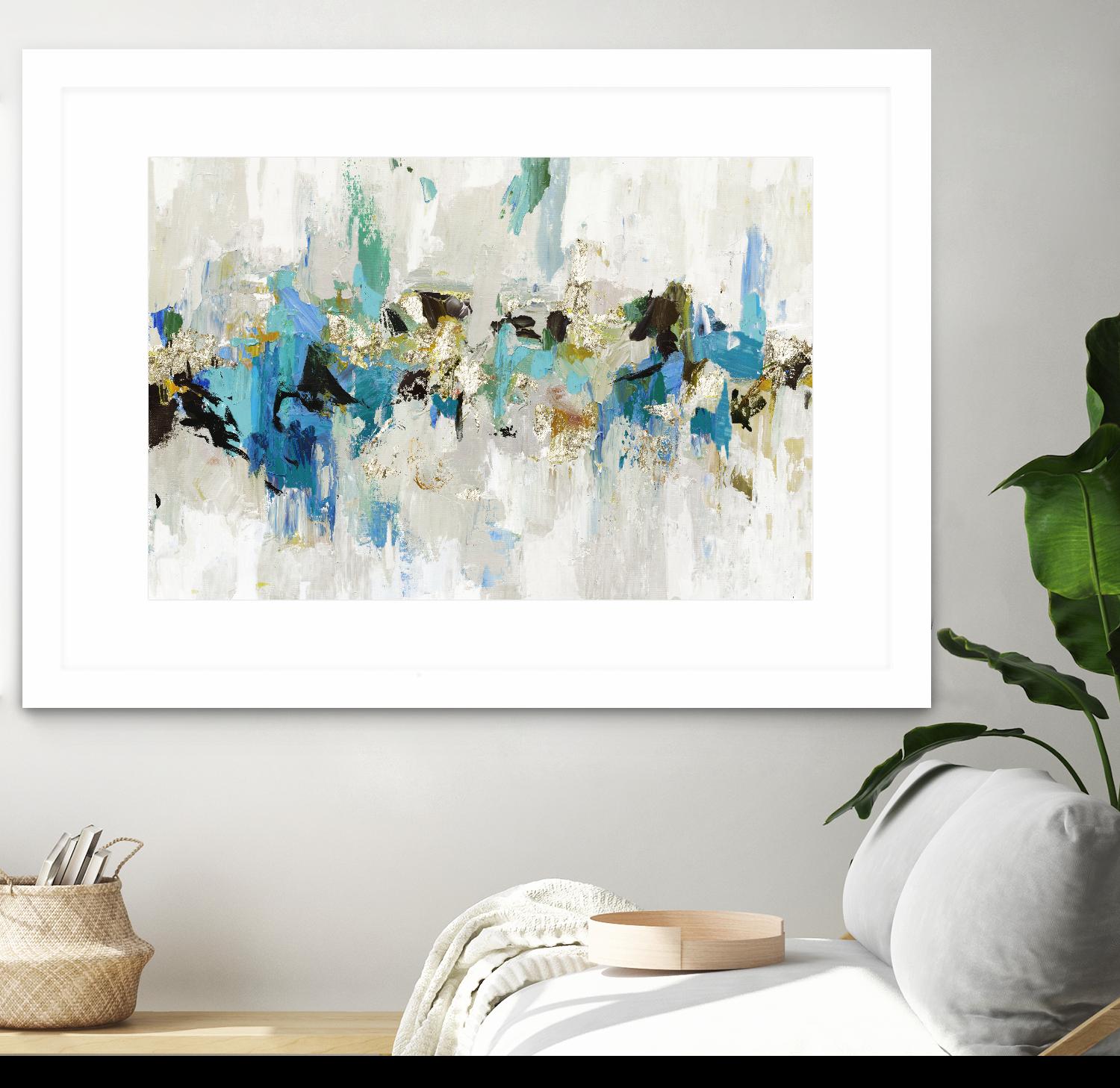 Blue Silver III by Tom Reeves on GIANT ART - blue abstract