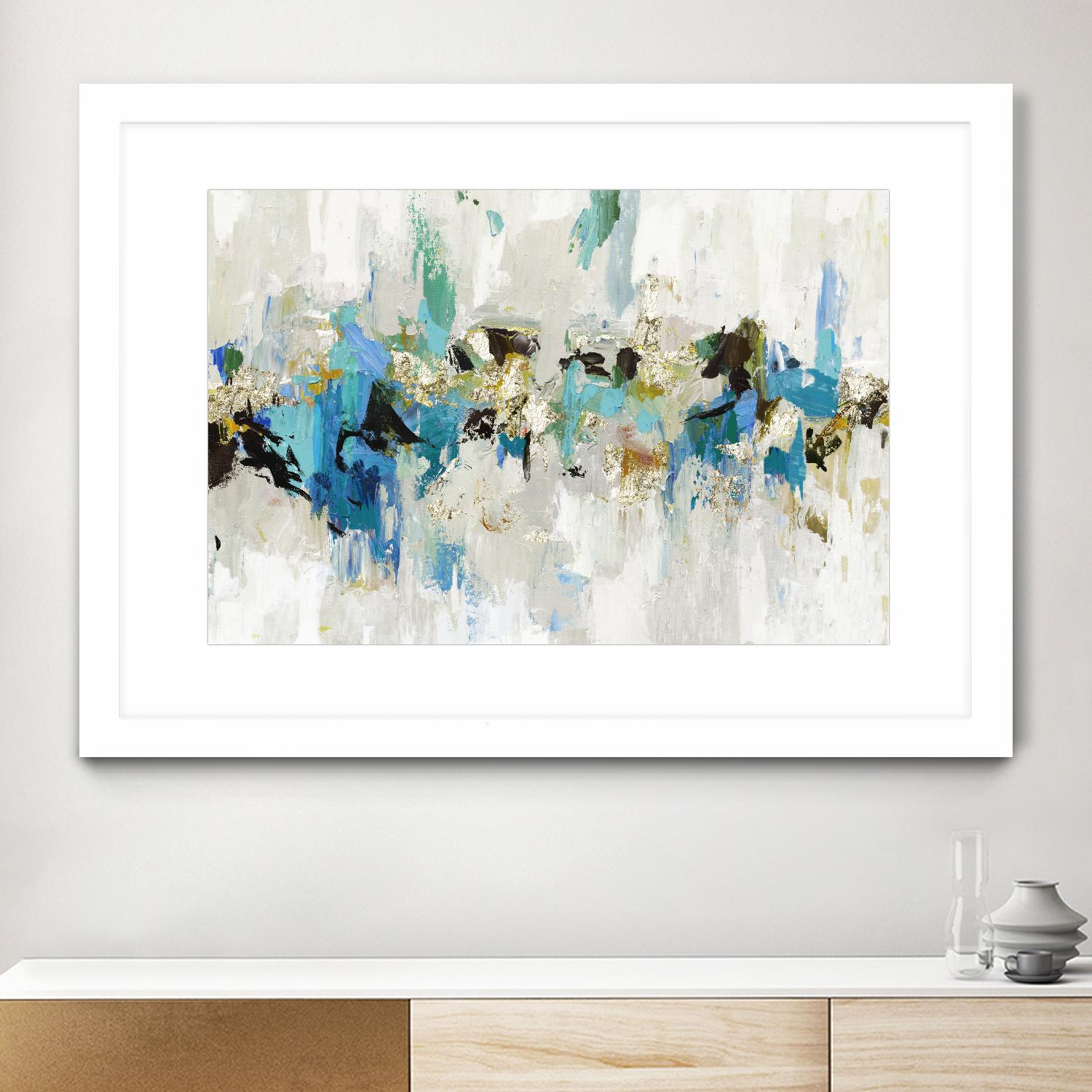 Blue Silver III by Tom Reeves on GIANT ART - blue abstract