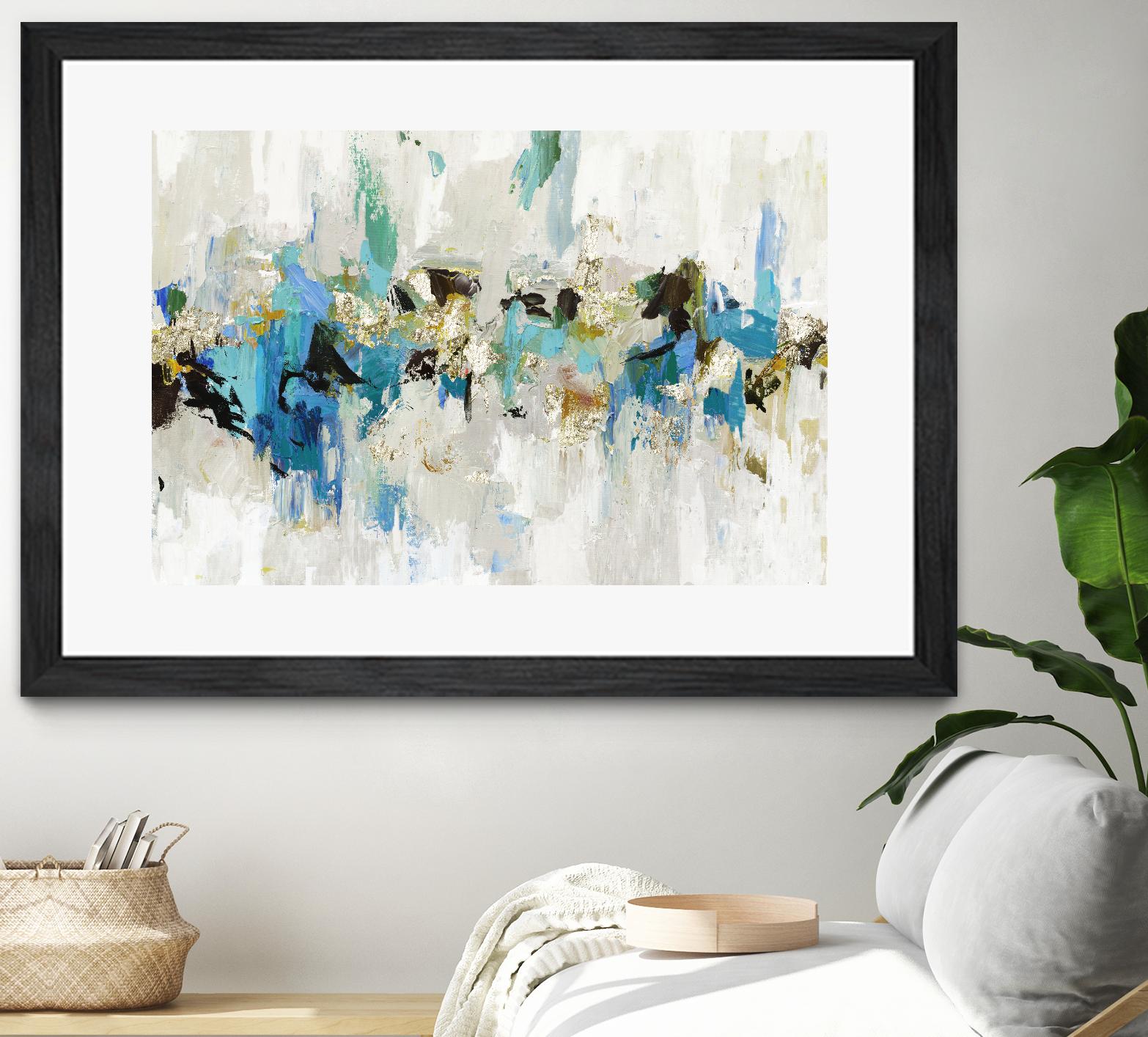 Blue Silver III by Tom Reeves on GIANT ART - blue abstract