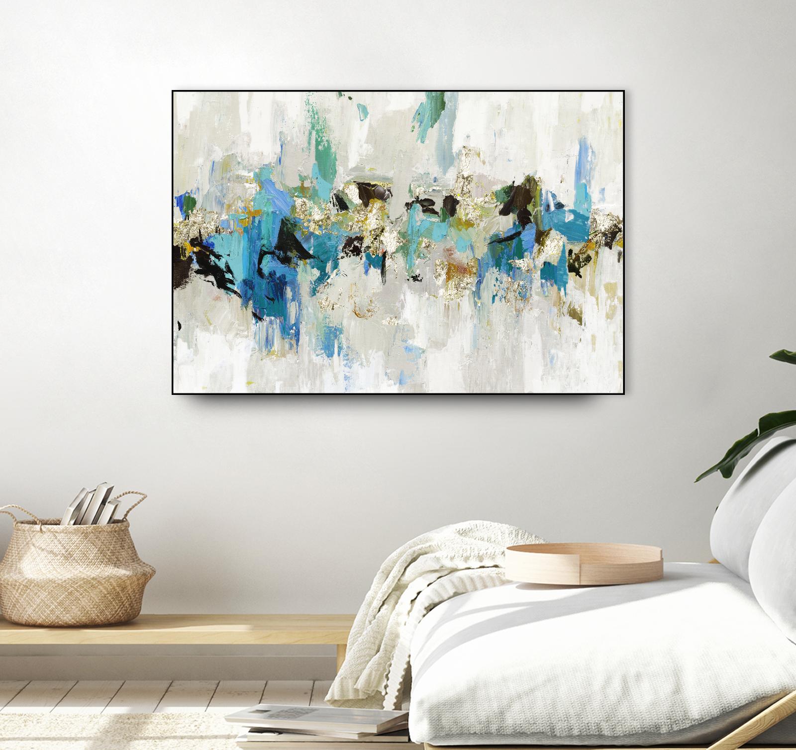 Blue Silver III by Tom Reeves on GIANT ART - blue abstract